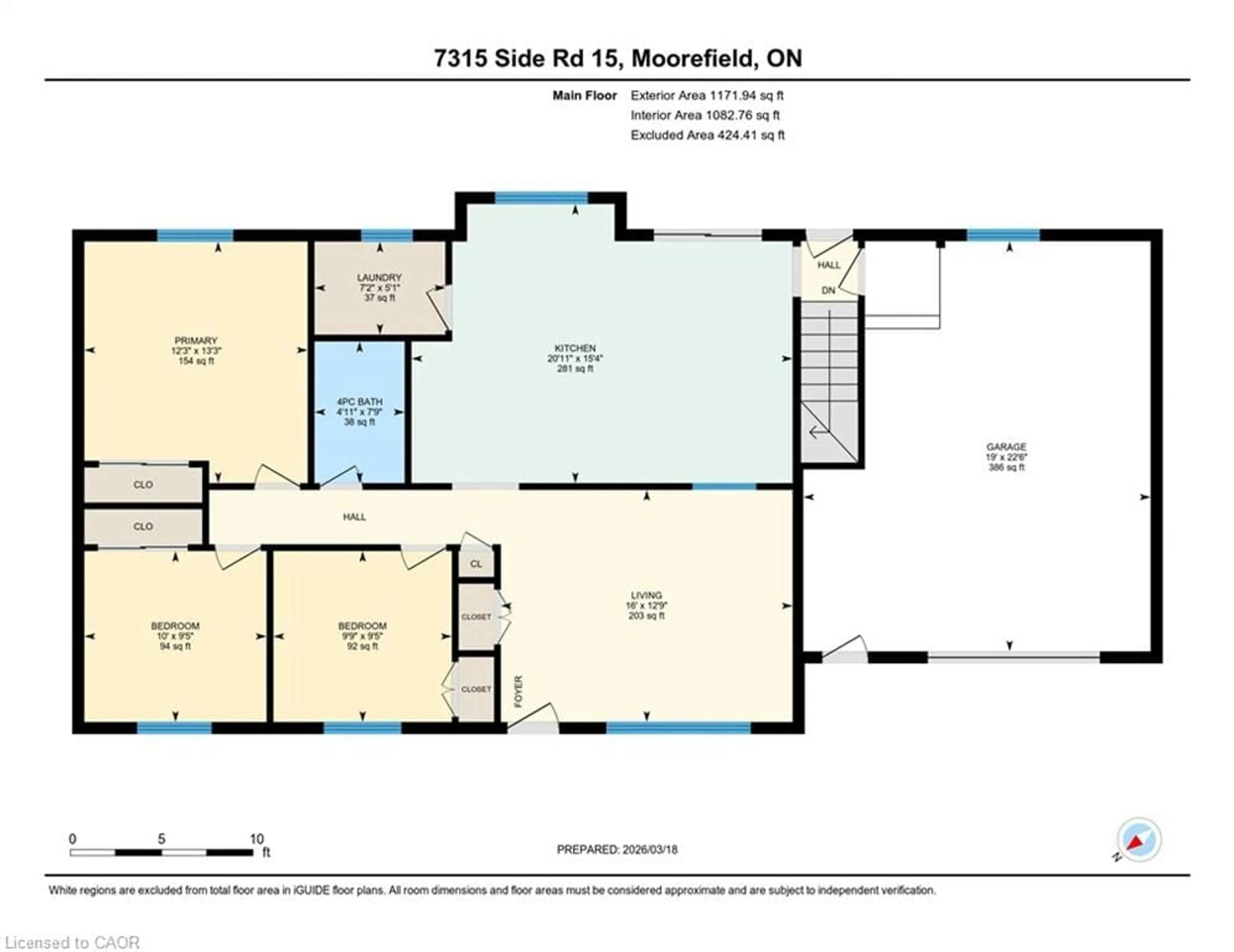 Floor plan for 7315 Sideroad 15, Moorefield Ontario N0G 2K0