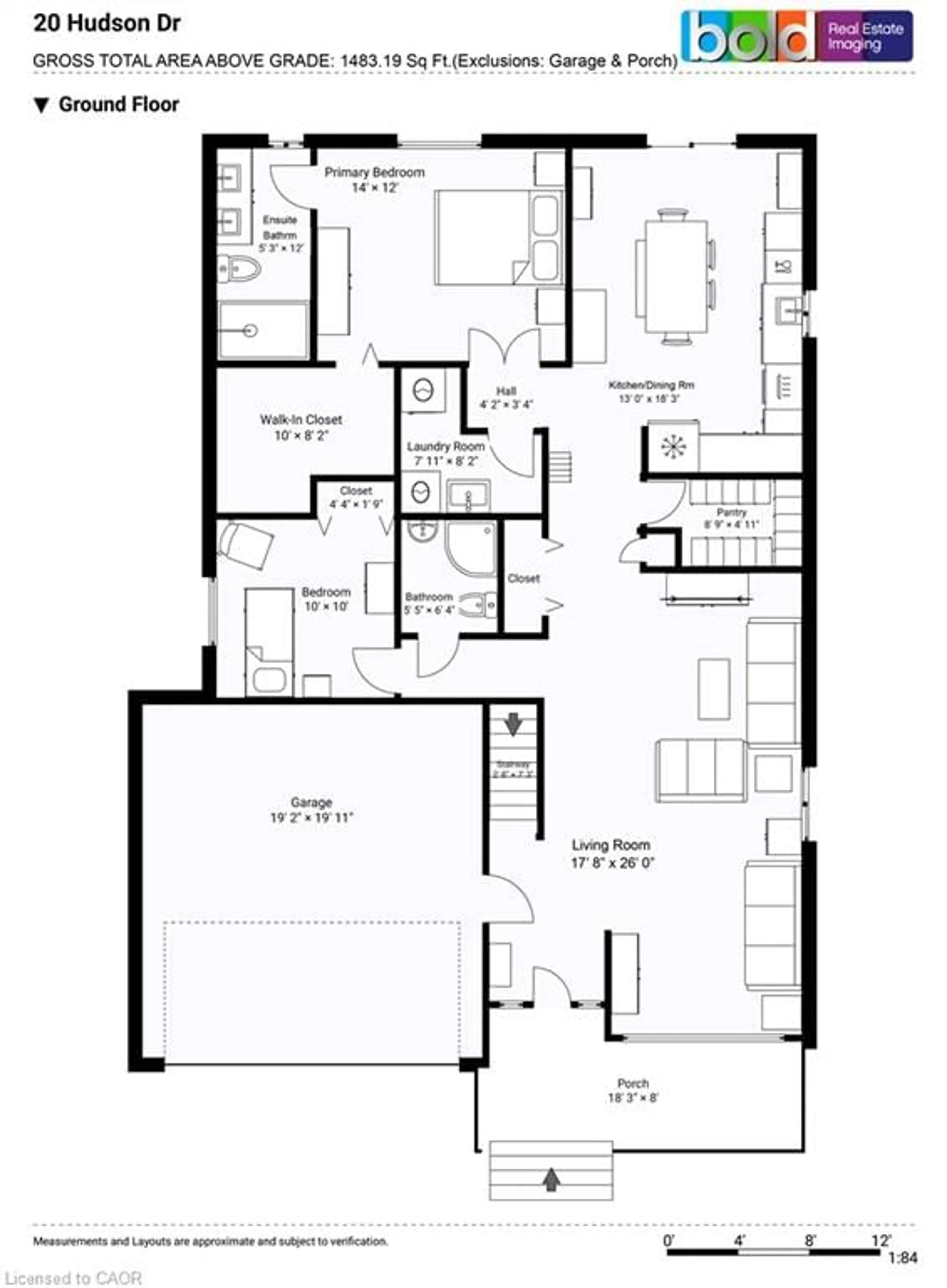 Floor plan for 20 Hudson Dr, Cayuga Ontario N0A 1E0