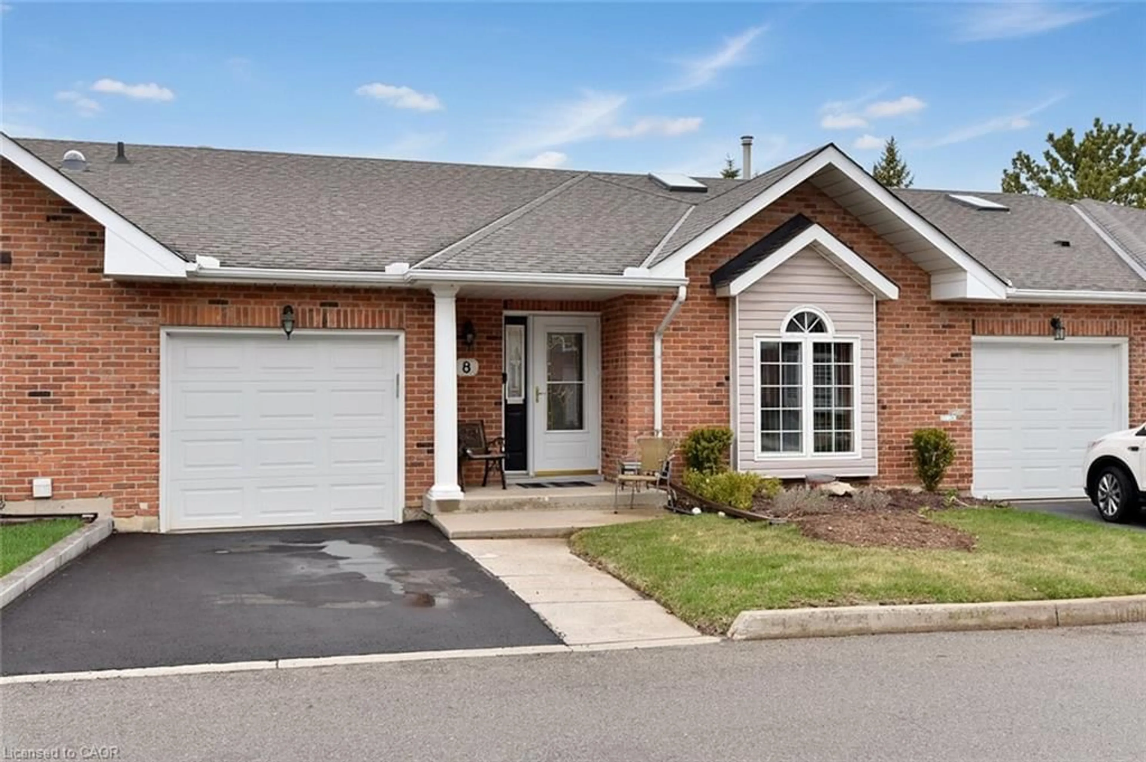 Home with brick exterior material, street for 20 Meadowlands Blvd #8, Ancaster Ontario L9K 1J5