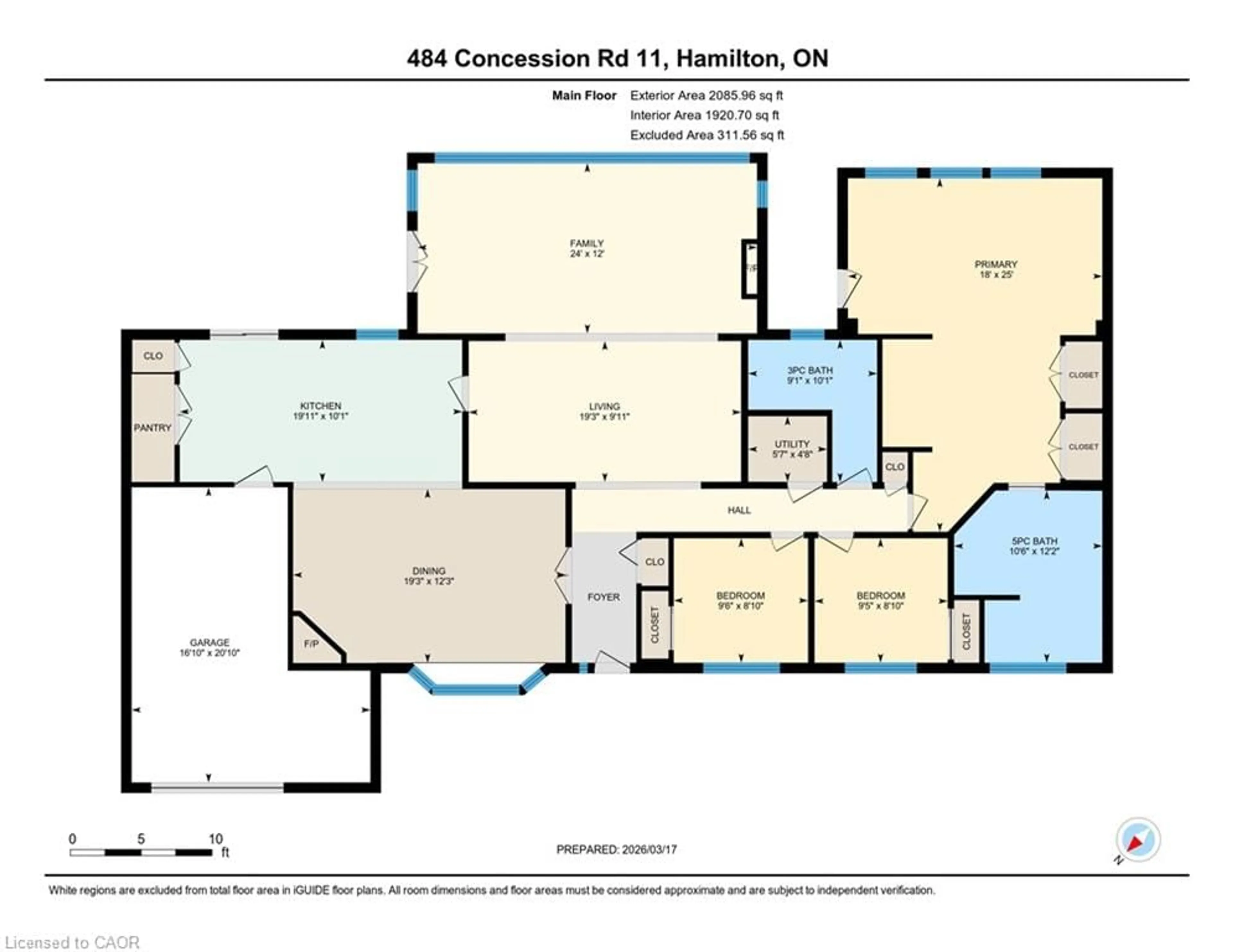 Floor plan for 484 Concession 11 Rd, Flamborough Ontario L8B 1J1