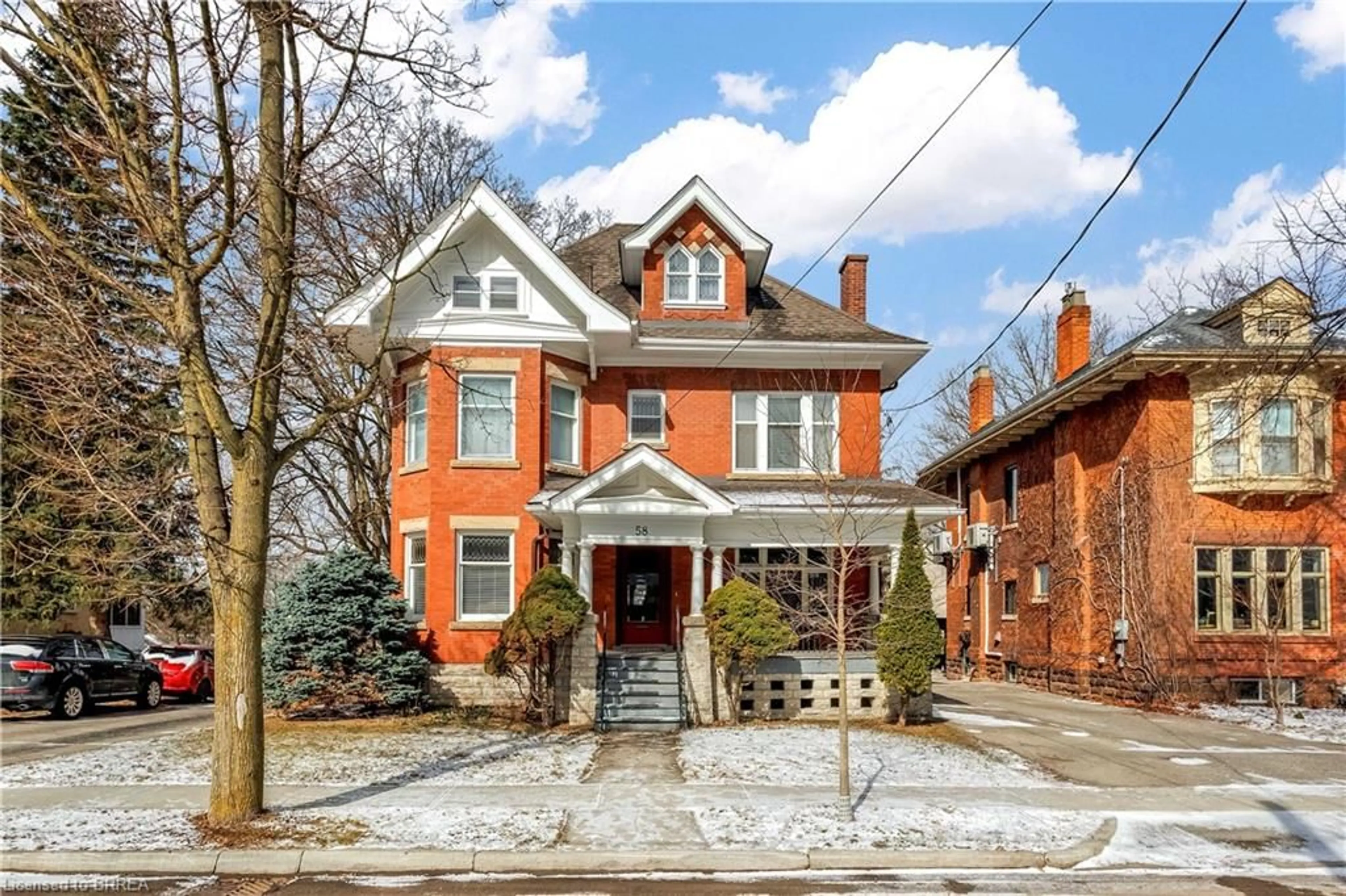 Home with brick exterior material, street for 58 Lorne Cres, Brantford Ontario N3T 4L7