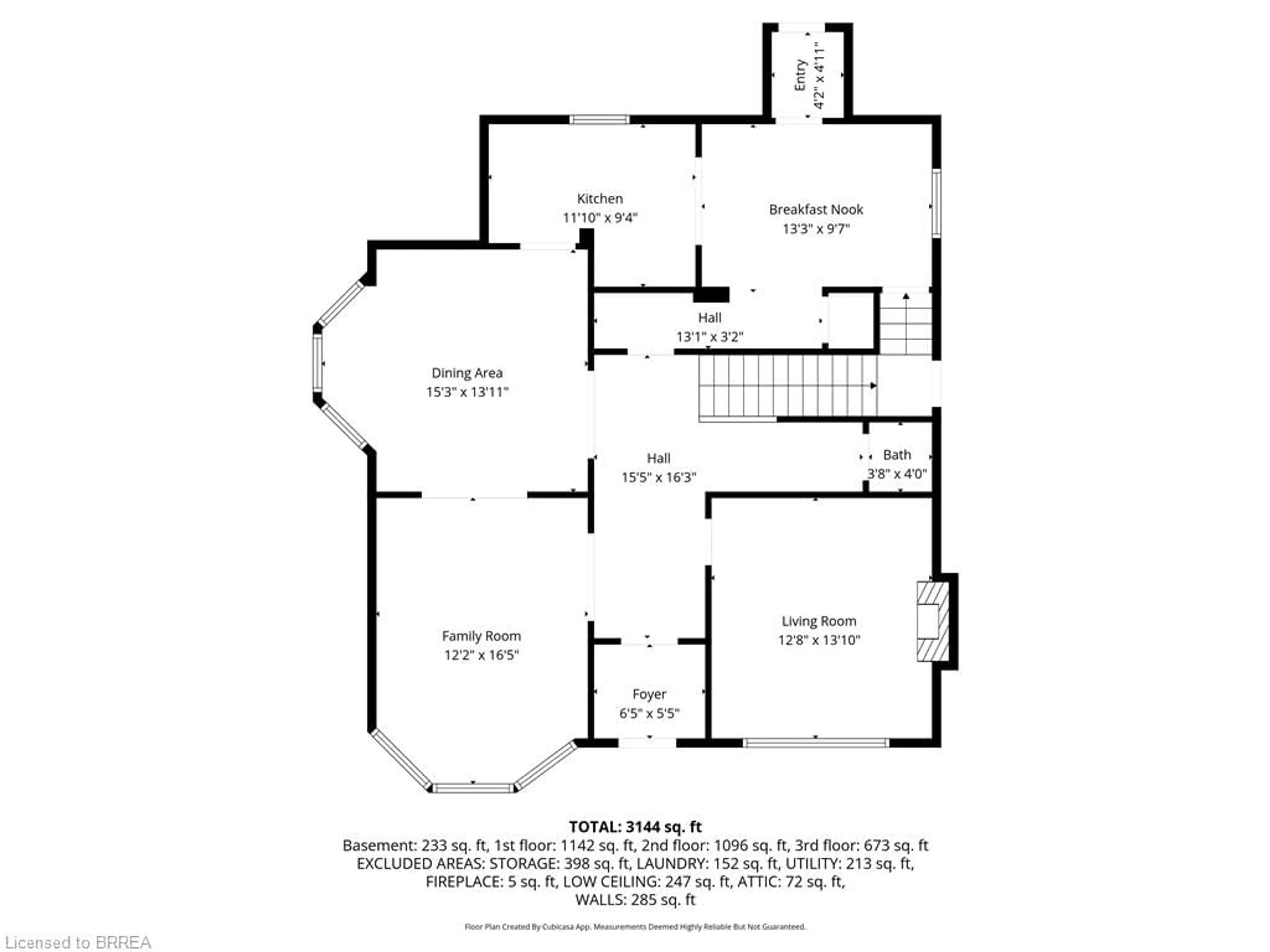 Floor plan for 58 Lorne Cres, Brantford Ontario N3T 4L7