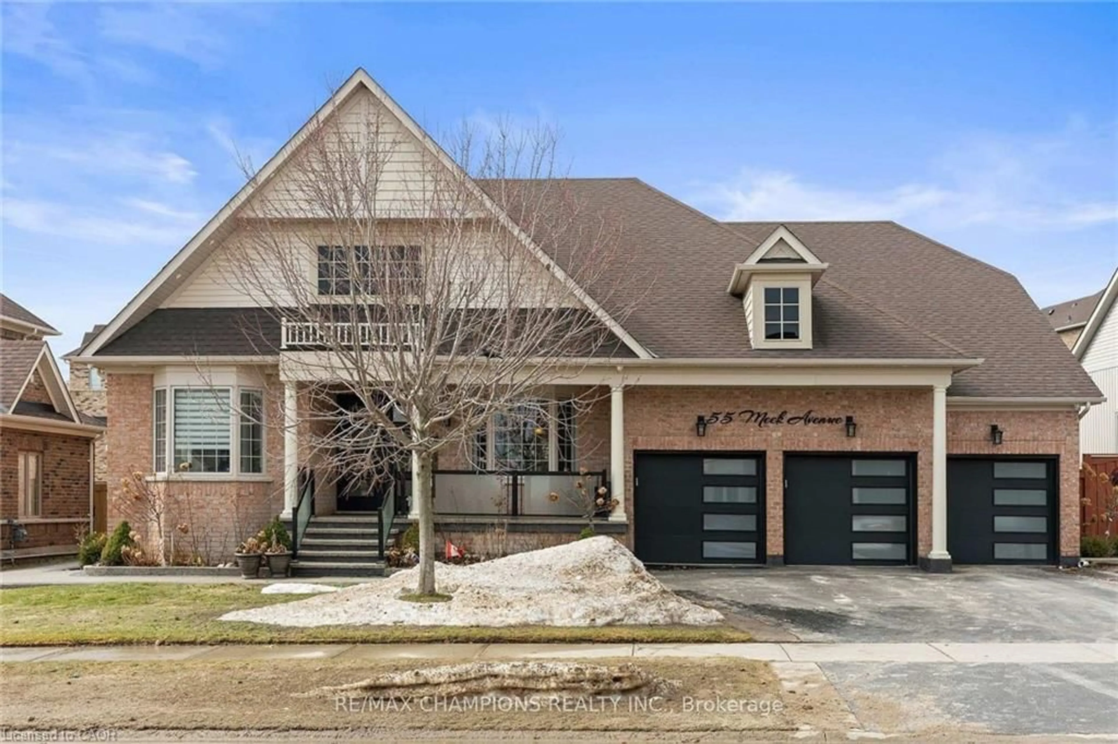 Home with brick exterior material, street for 55 Meek Ave, Mono Ontario L9W 6W9