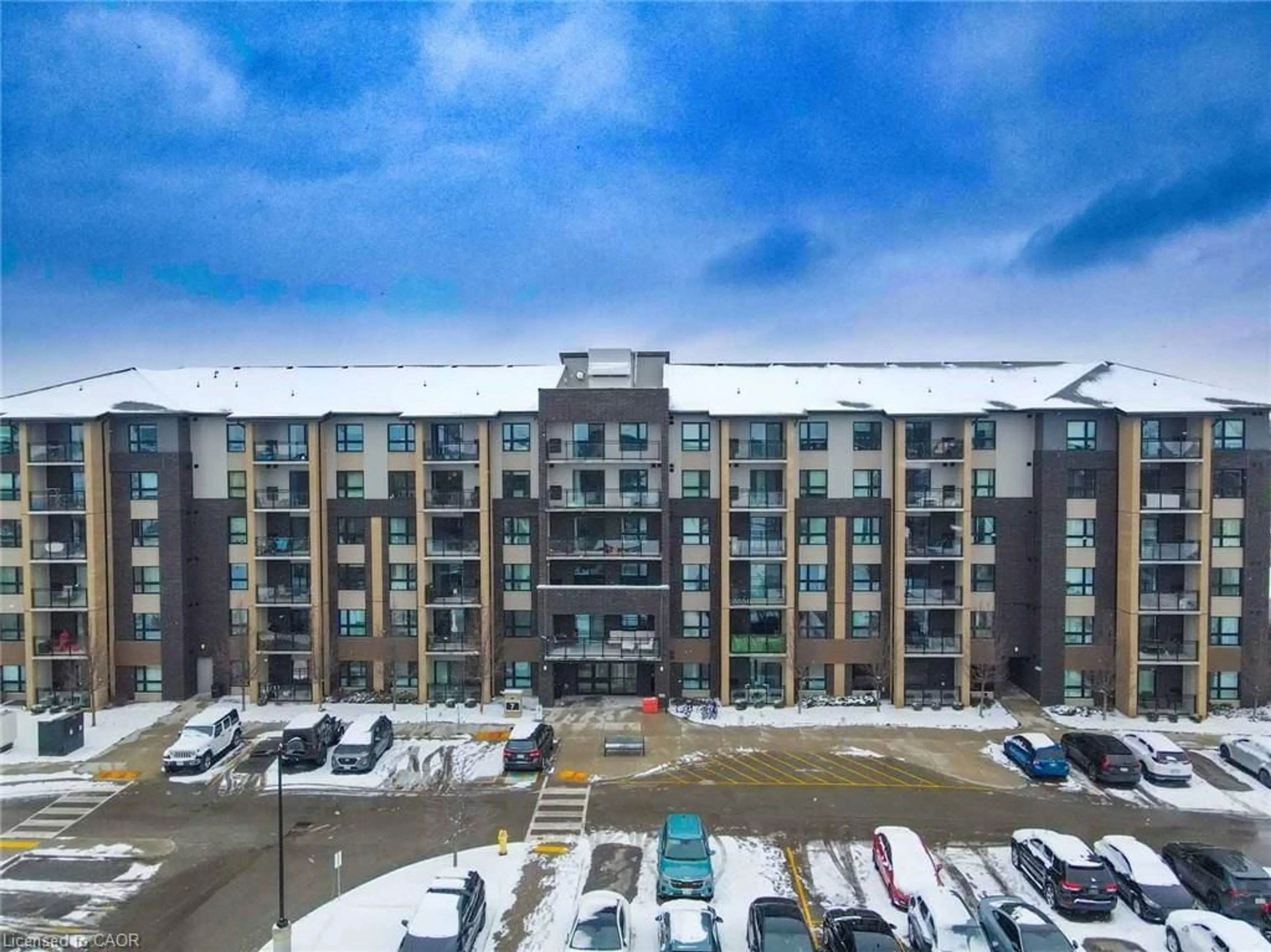 A pic from outside/outdoor area/front of a property/back of a property/a pic from drone, building for 7 Kay Cres #107, Guelph Ontario N1L 0L9