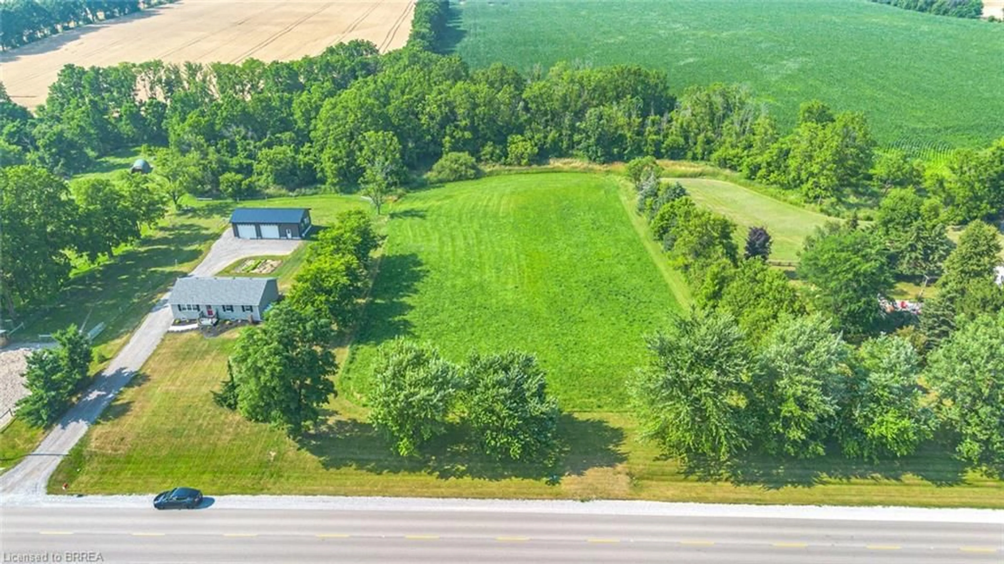 A pic from outside/outdoor area/front of a property/back of a property/a pic from drone, water/lake/river/ocean view for PT LT 15 CON 3 Norfolk County Road 19, Wilsonville Ontario N0E 1Z0