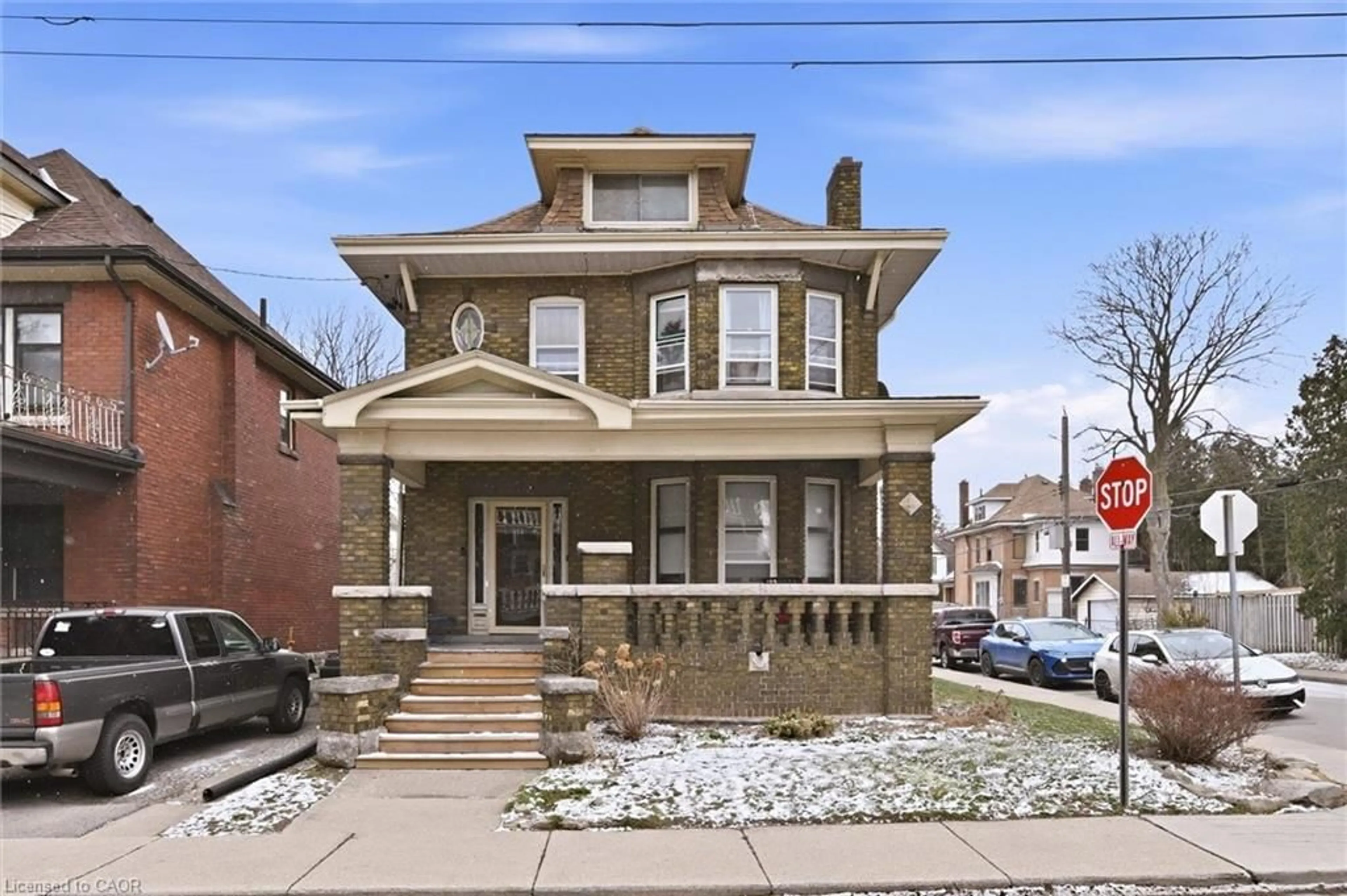 Home with brick exterior material, street for 81 Carrick Ave, Hamilton Ontario L8M 2W4