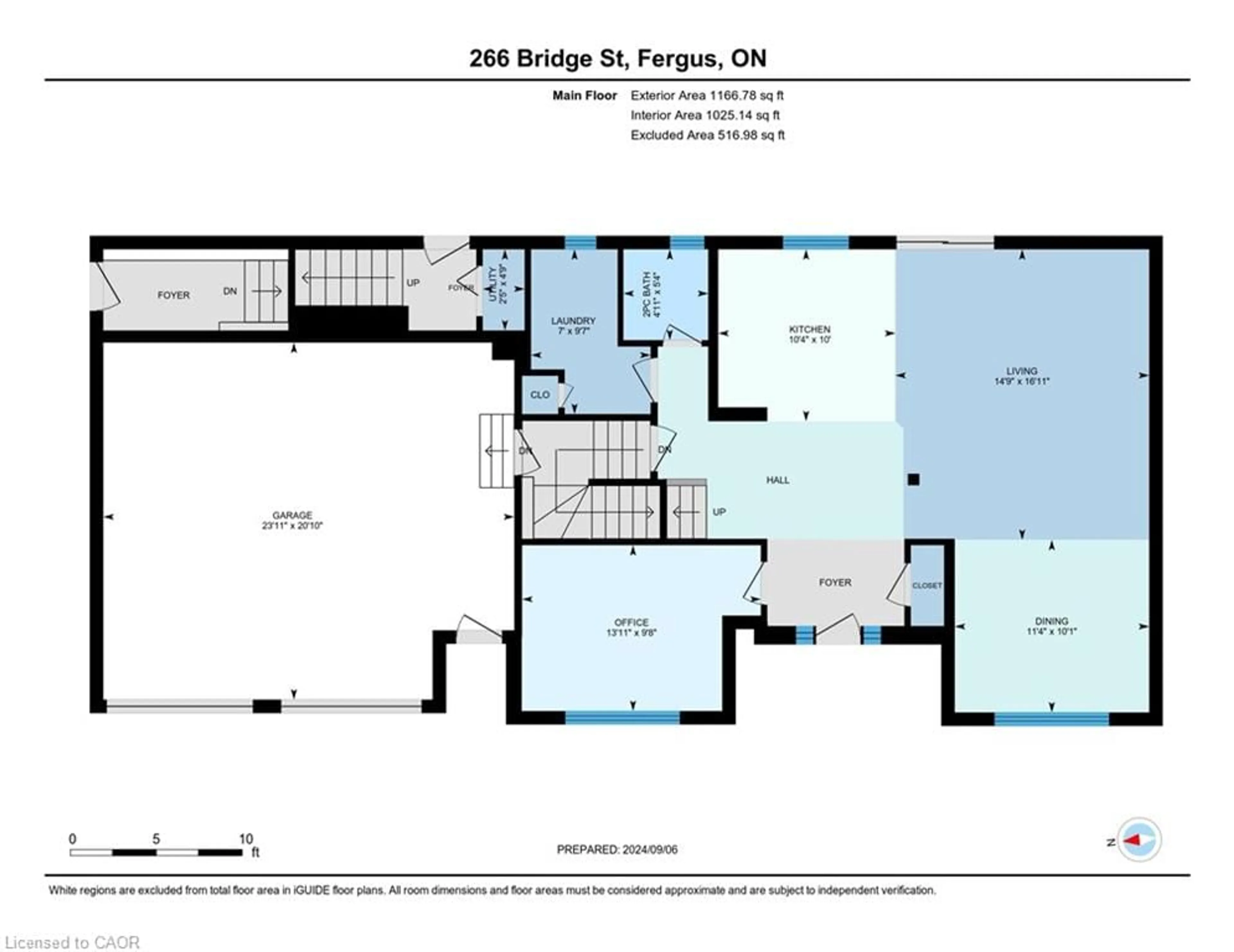 Floor plan for 266 Bridge St, Fergus Ontario N1M 1T7