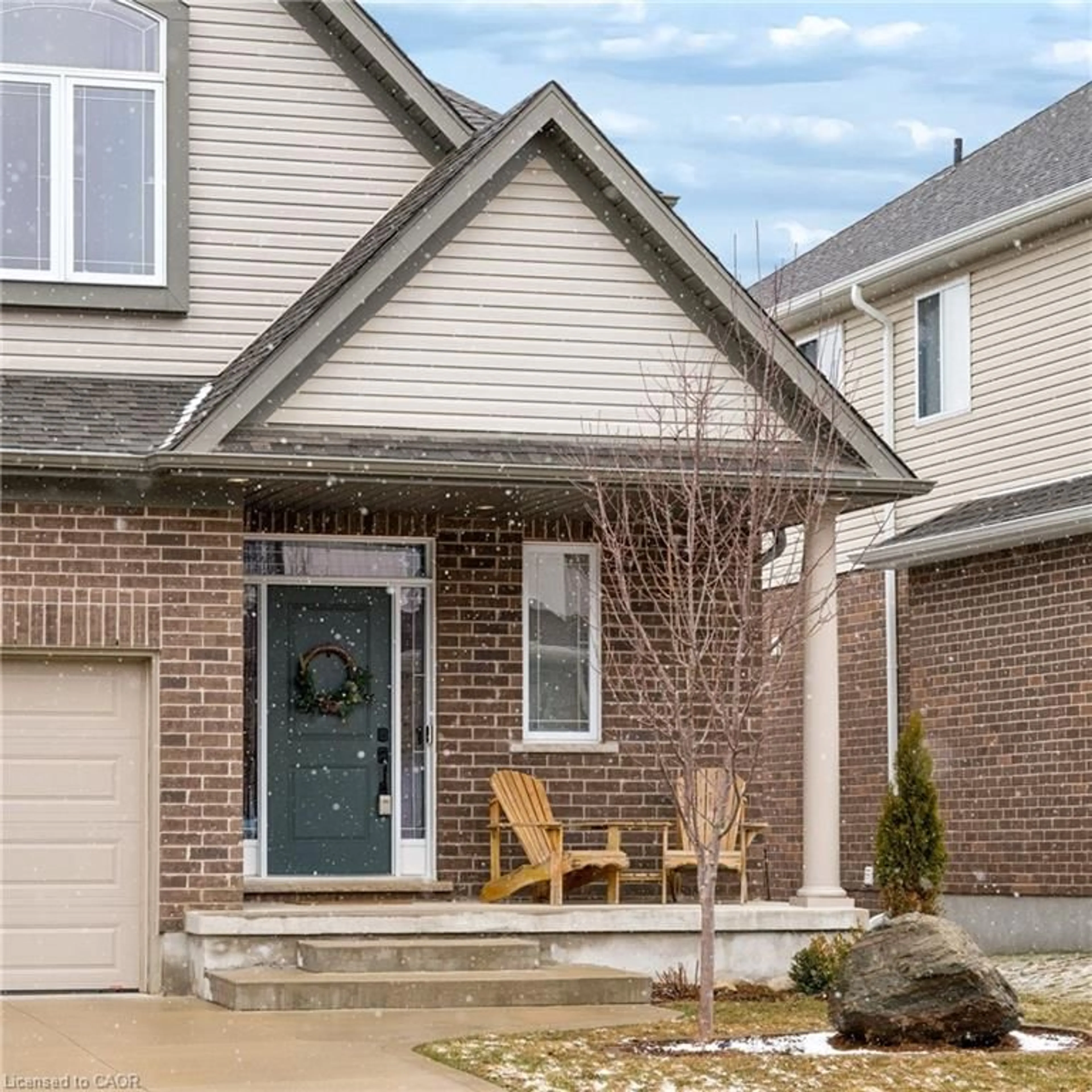 Home with brick exterior material, street for 136 Cinnamon Fern St, Waterloo Ontario N2V 0E9