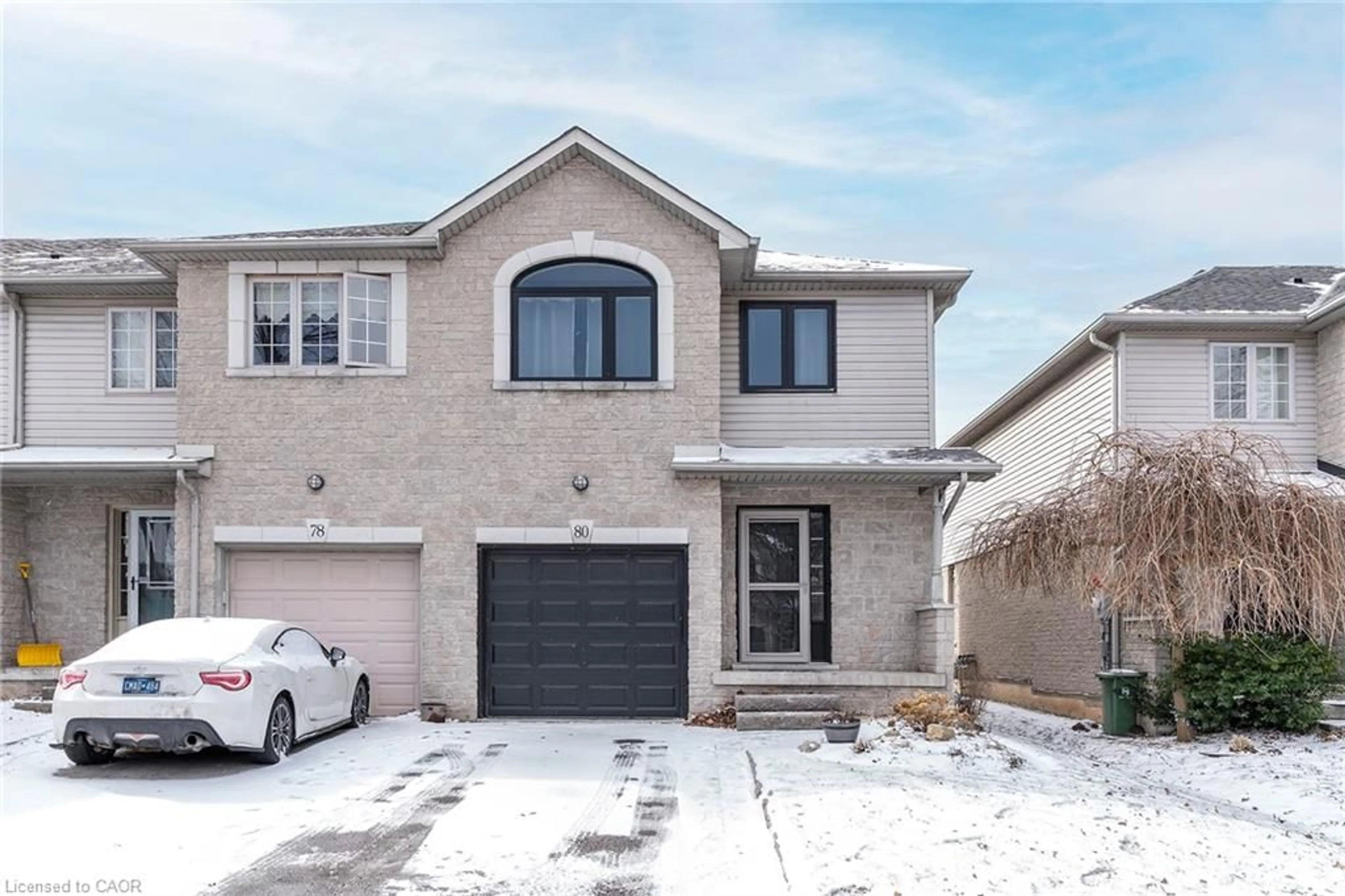 Home with brick exterior material, street for 80 Foxborough Dr, Ancaster Ontario L9G 4Y8