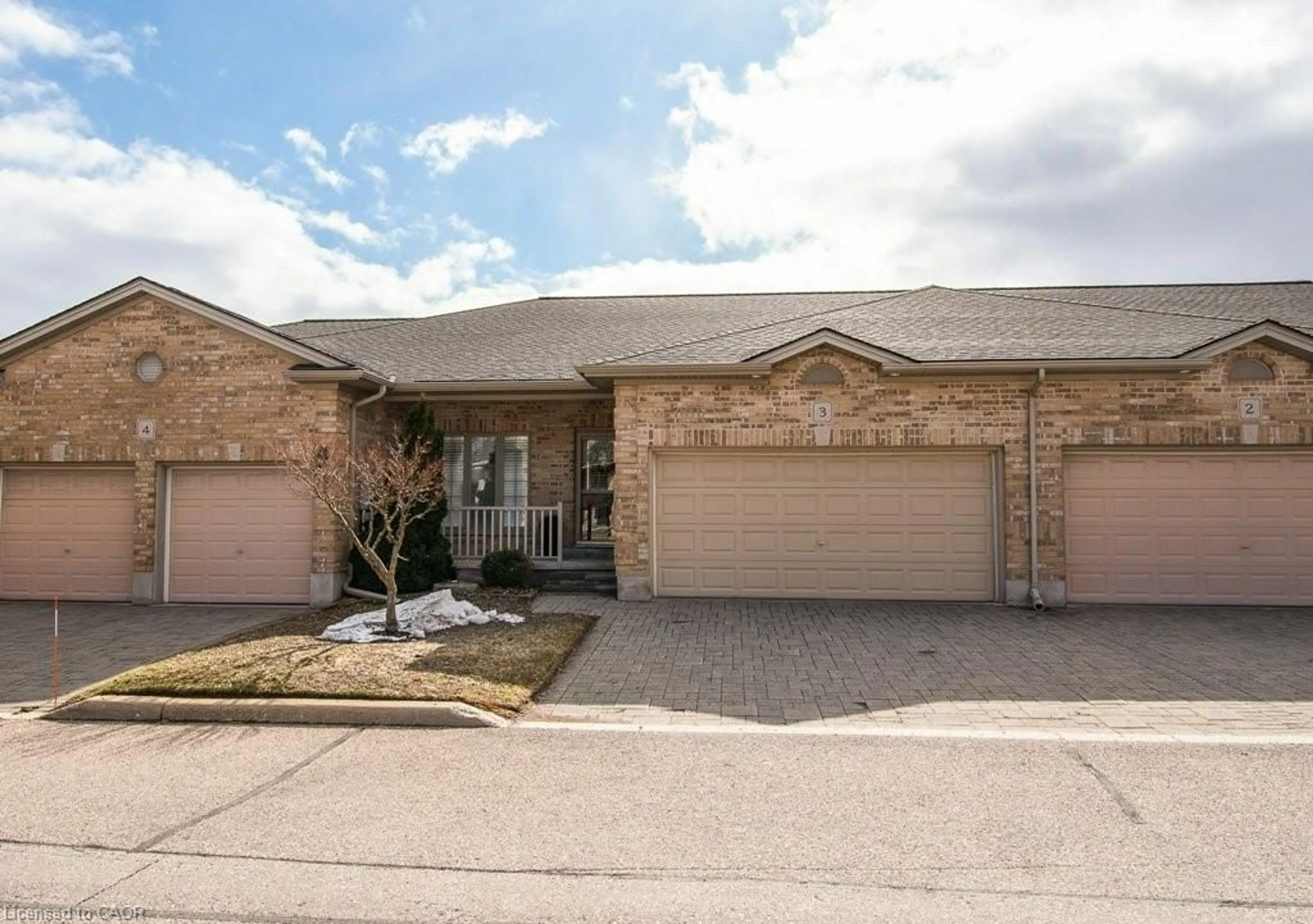 Home with brick exterior material, street for 900 Doon Village Rd #3, Kitchener Ontario N2P 1A4