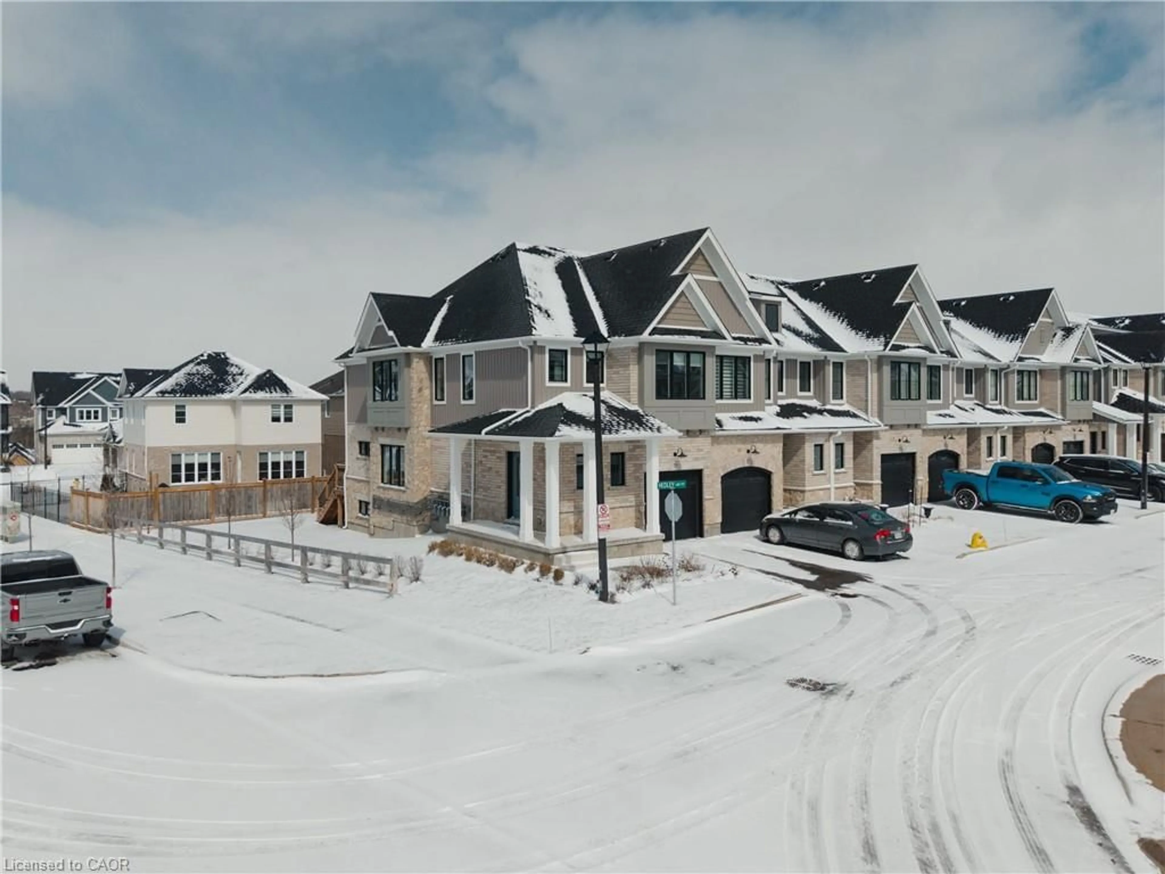 A pic from outside/outdoor area/front of a property/back of a property/a pic from drone, street for 59 Hedley Lane, Elora Ontario N0B 1S0