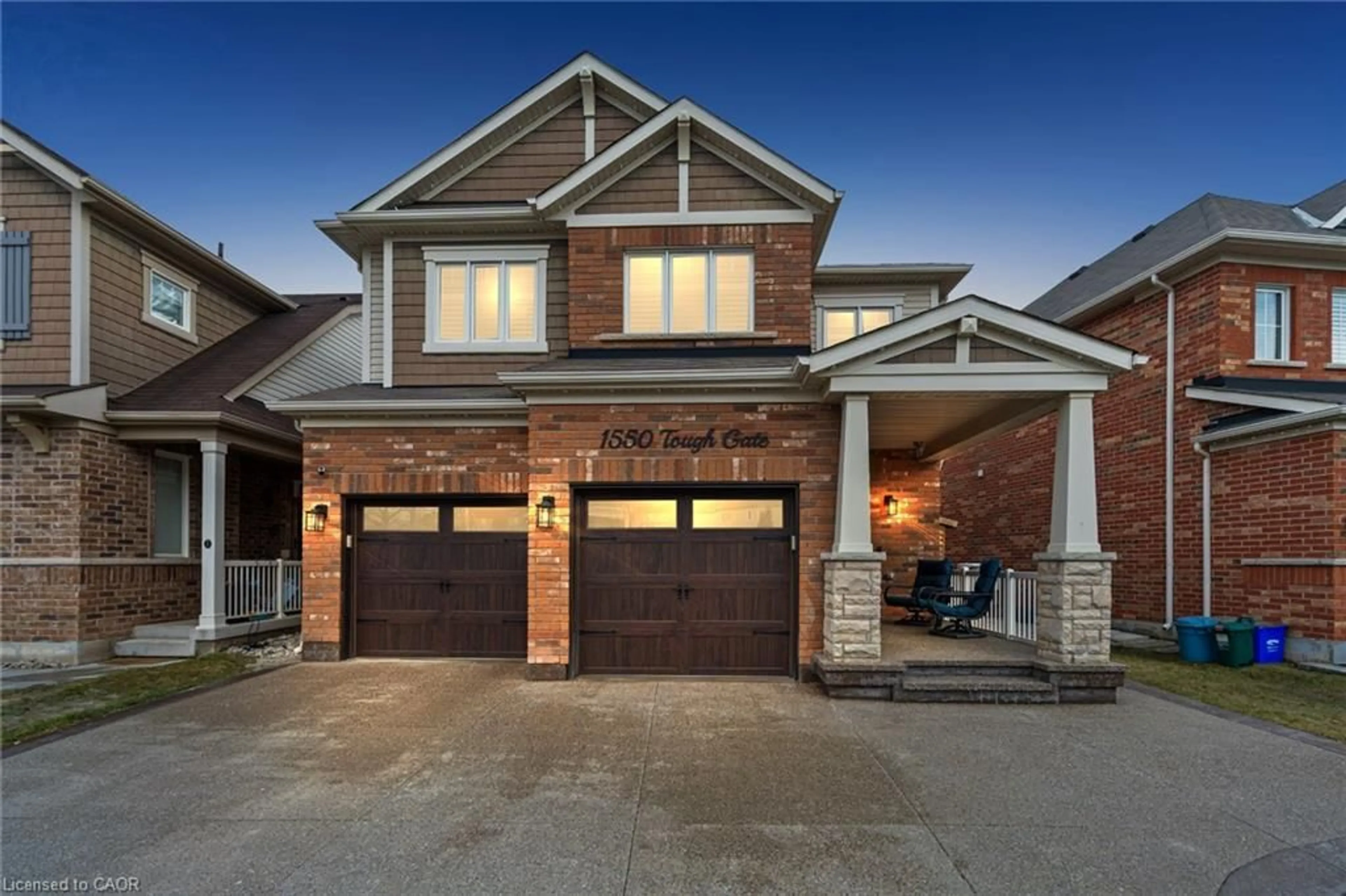 Home with brick exterior material, street for 1550 Tough Gate, Milton Ontario L9T 8Y7