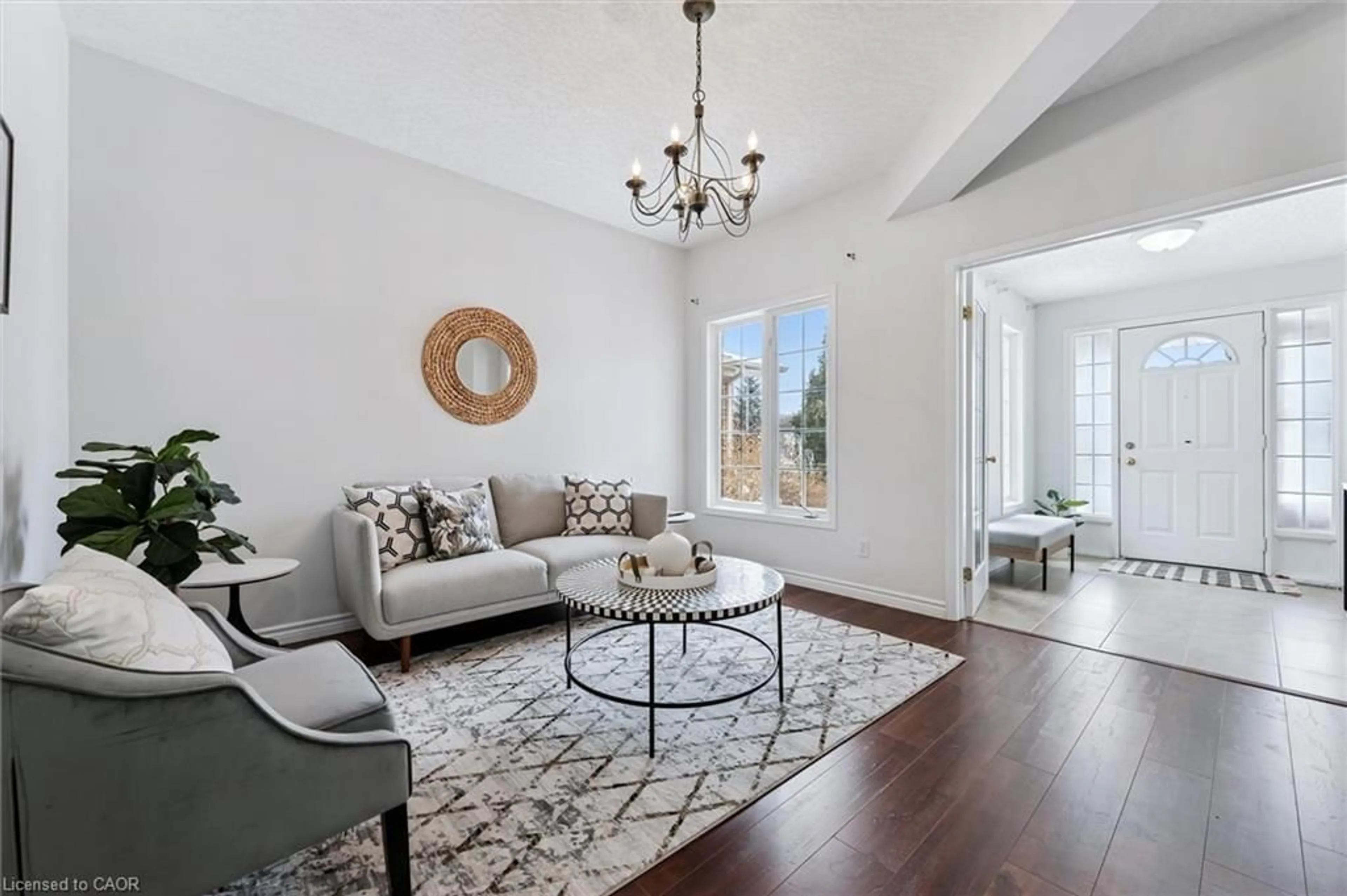 Living room with furniture, unknown for 571 New Bedford Dr, Waterloo Ontario N2K 4M7