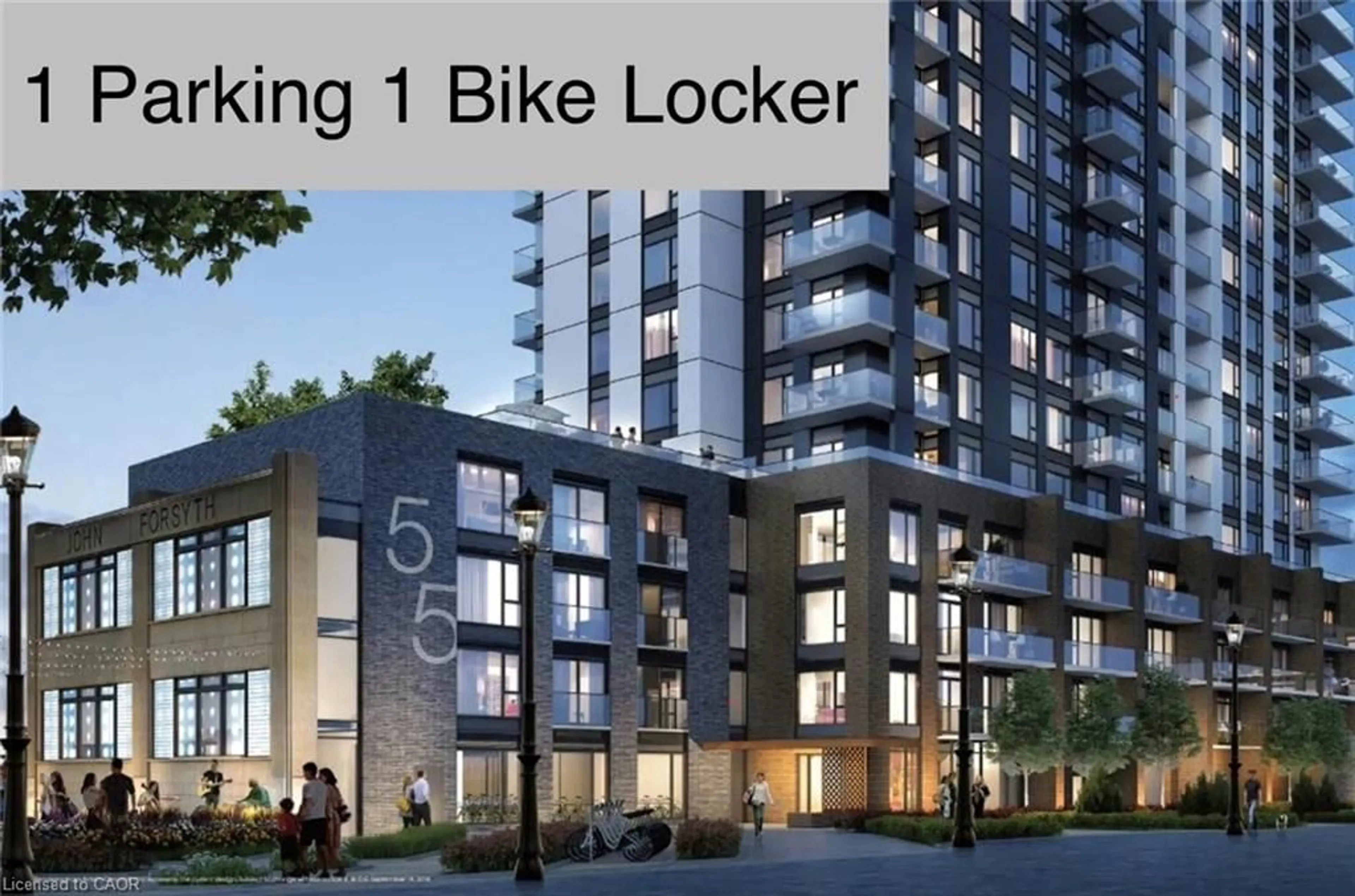 Indoor foyer for 55 Duke St #604, Kitchener Ontario N2G 1A6