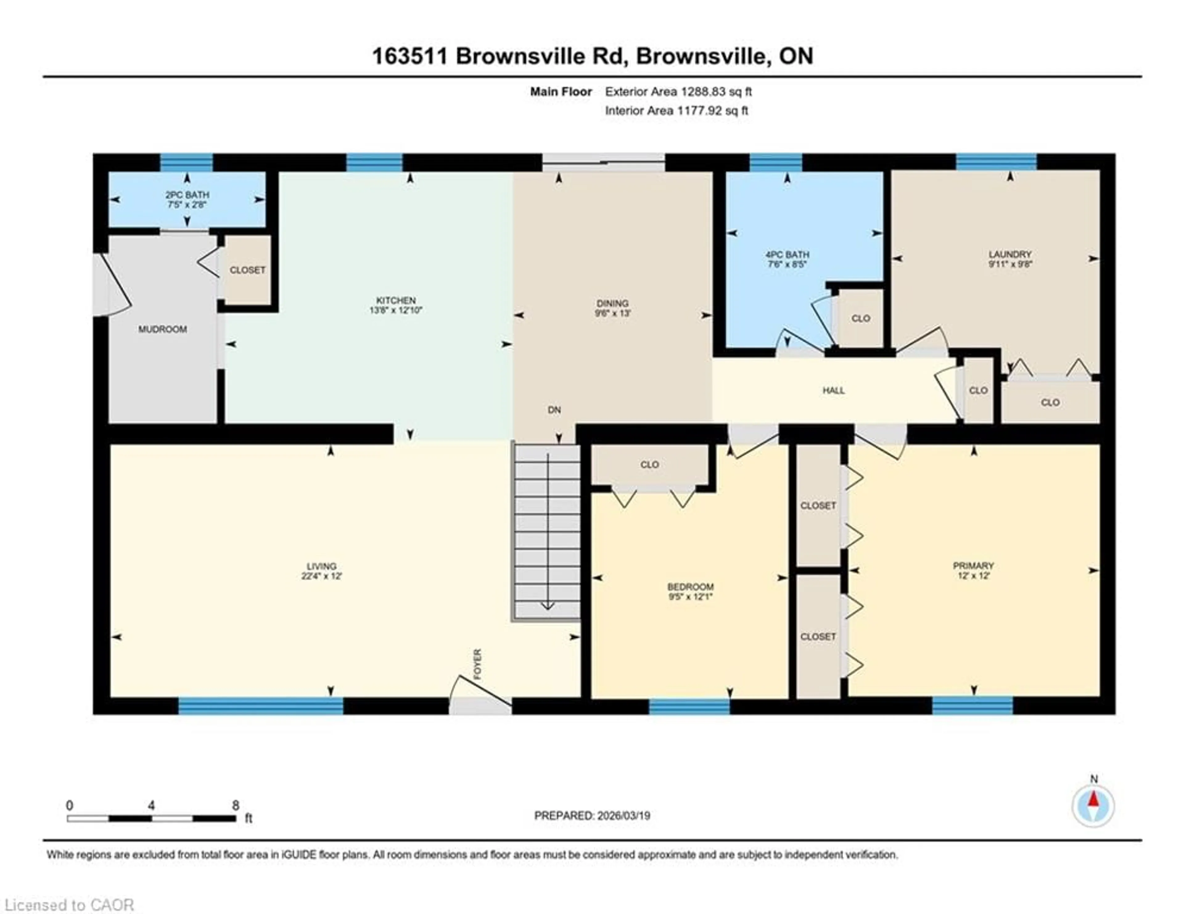 Floor plan for 163511 Brownsville Rd, Brownsville Ontario N0L 1C0