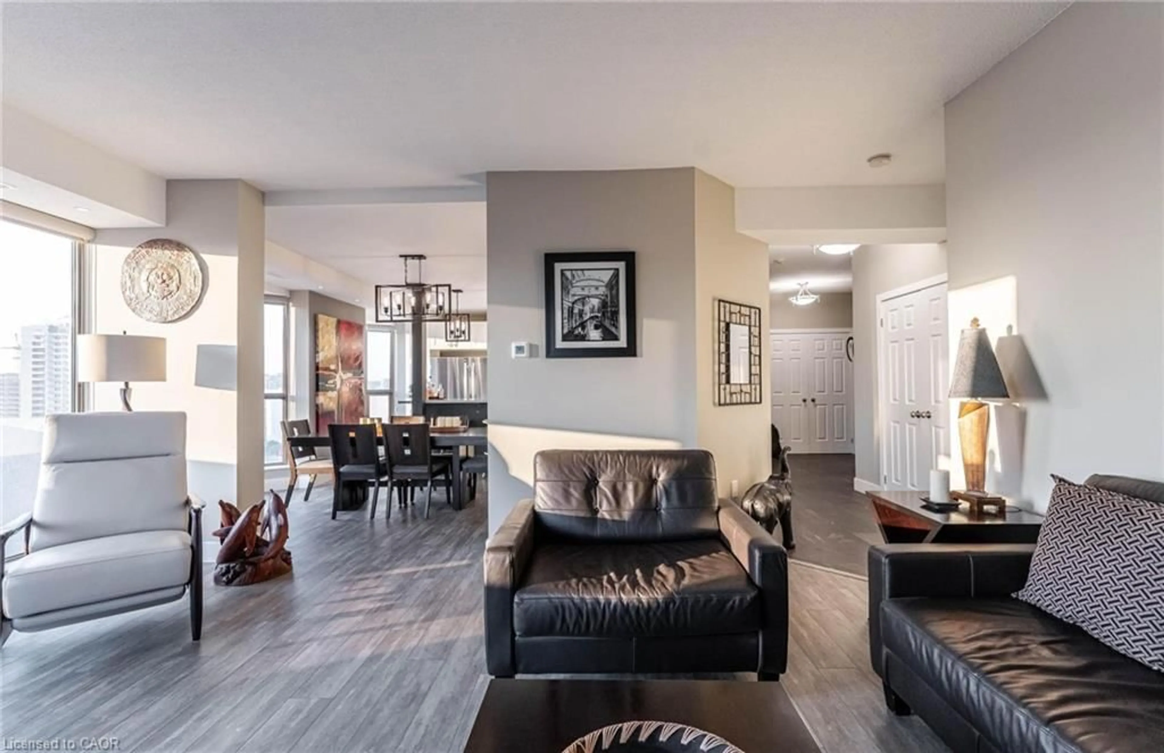 Living room with furniture, unknown for 67 Caroline St #17C, Hamilton Ontario L8P 3K6