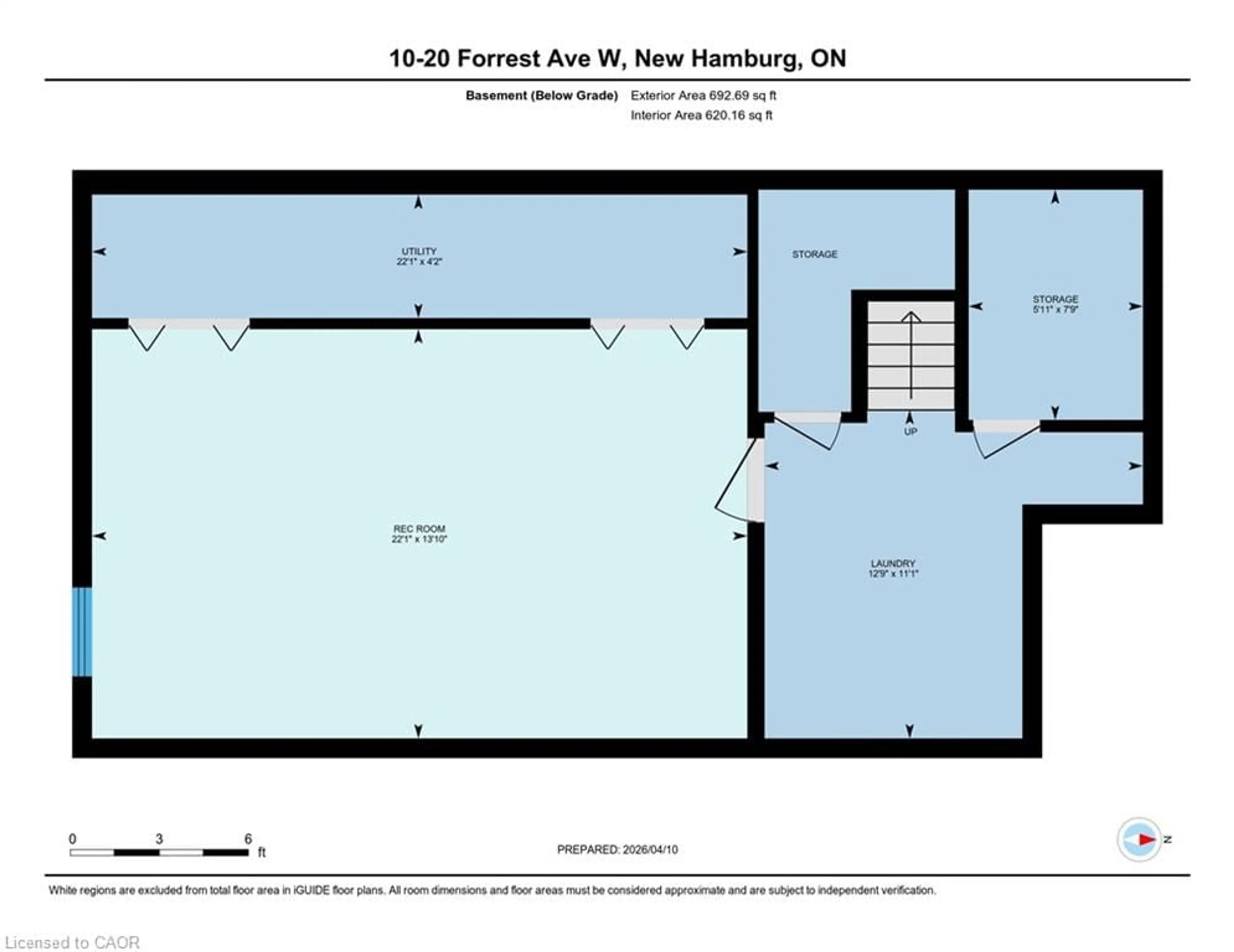 Floor plan for 20 Forrest Ave #10, New Hamburg Ontario N3A 1Y2