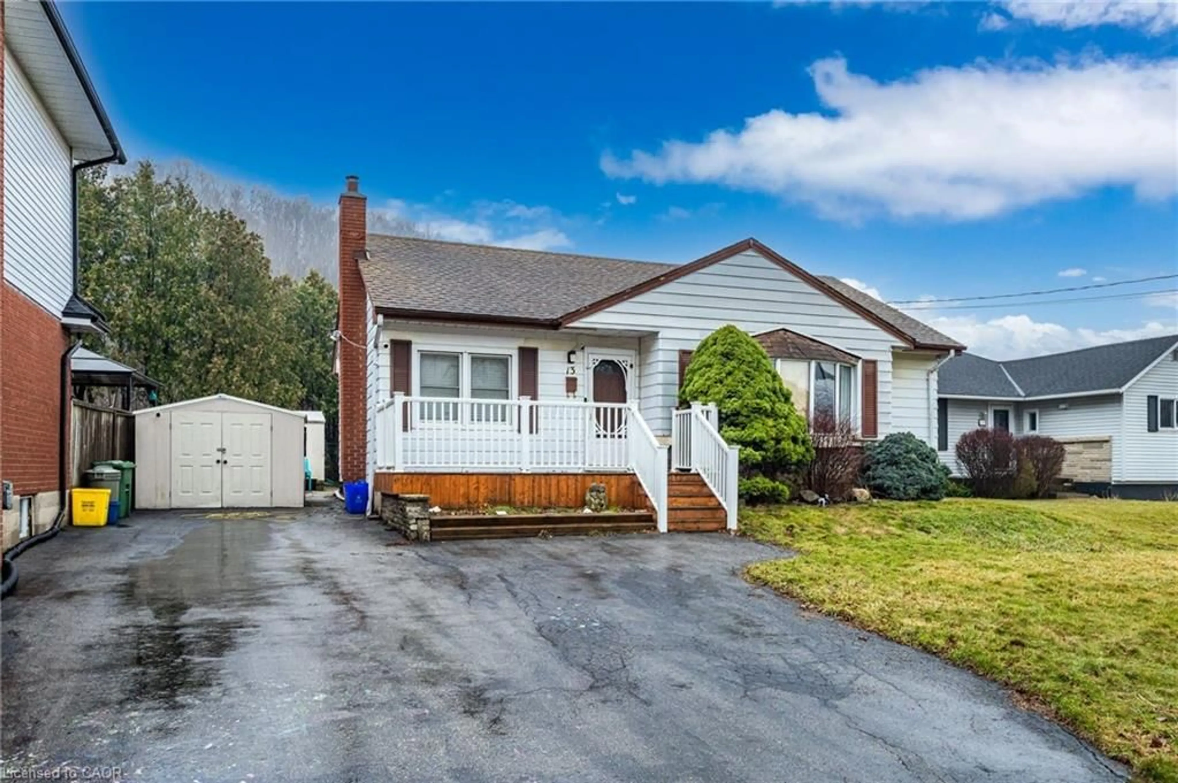 Home with vinyl exterior material, street for 13 Alba St, Stoney Creek Ontario L8G 1N9