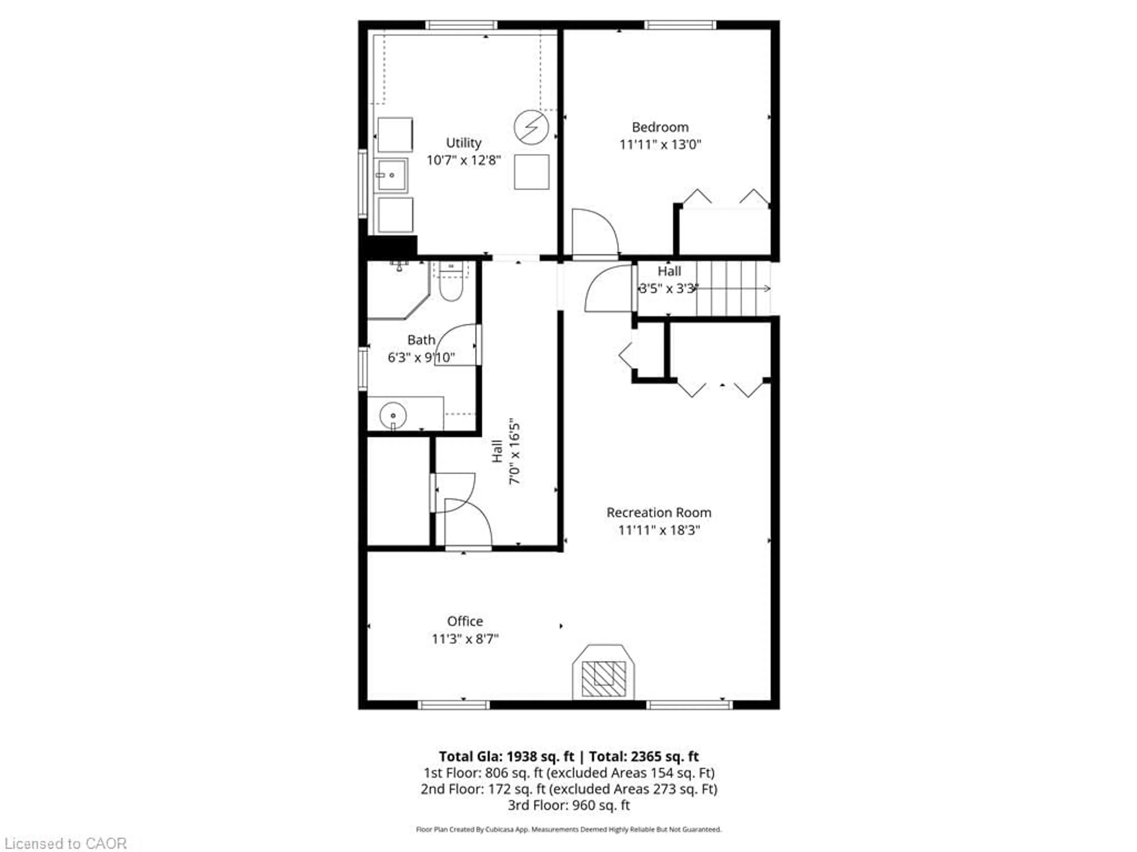 Floor plan for 8 Ross St, Waterford Ontario N0E 1Y0