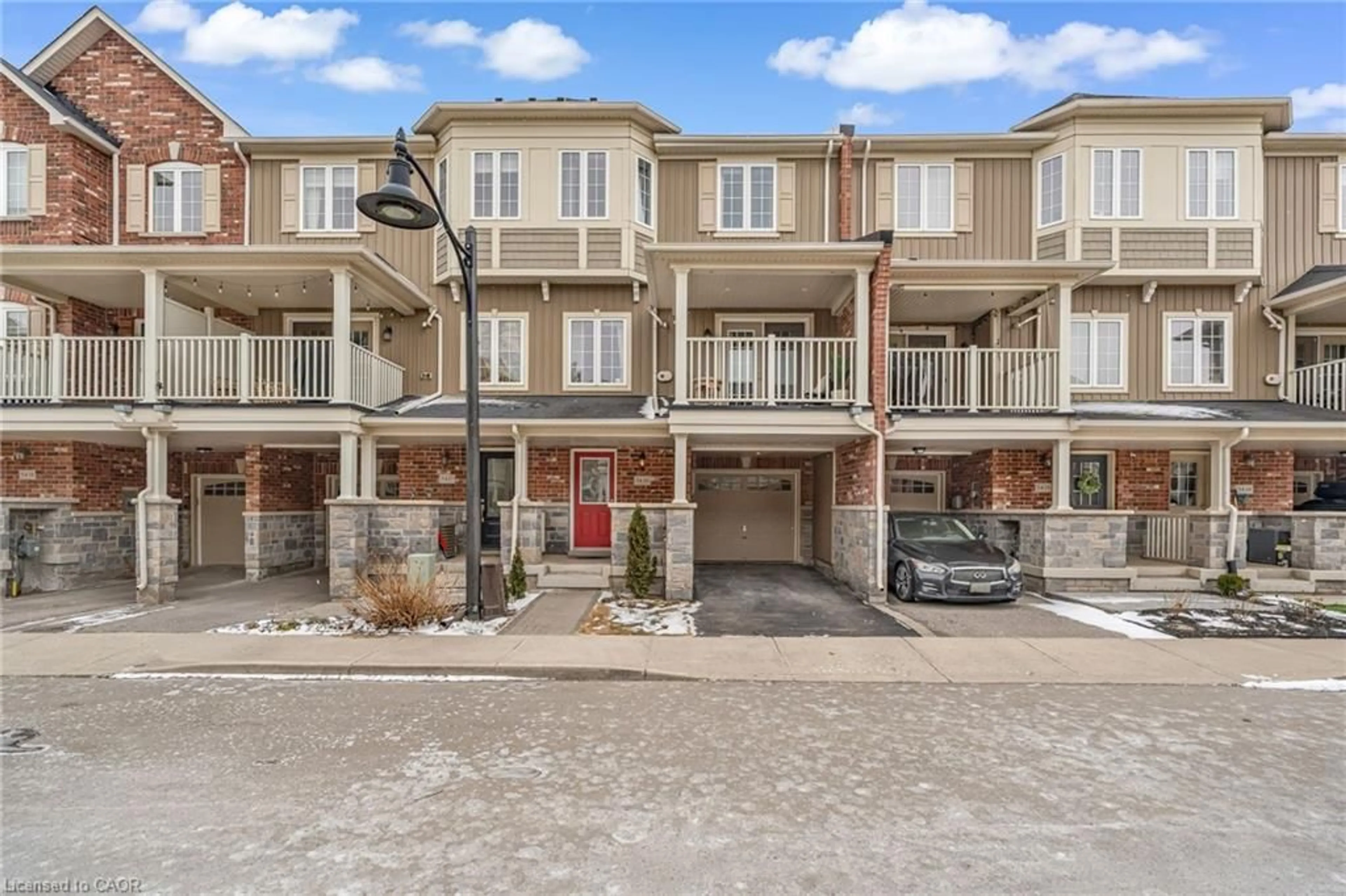 A pic from outside/outdoor area/front of a property/back of a property/a pic from drone, street for 54 Nisbet Blvd #16, Waterdown Ontario L0R 2H9