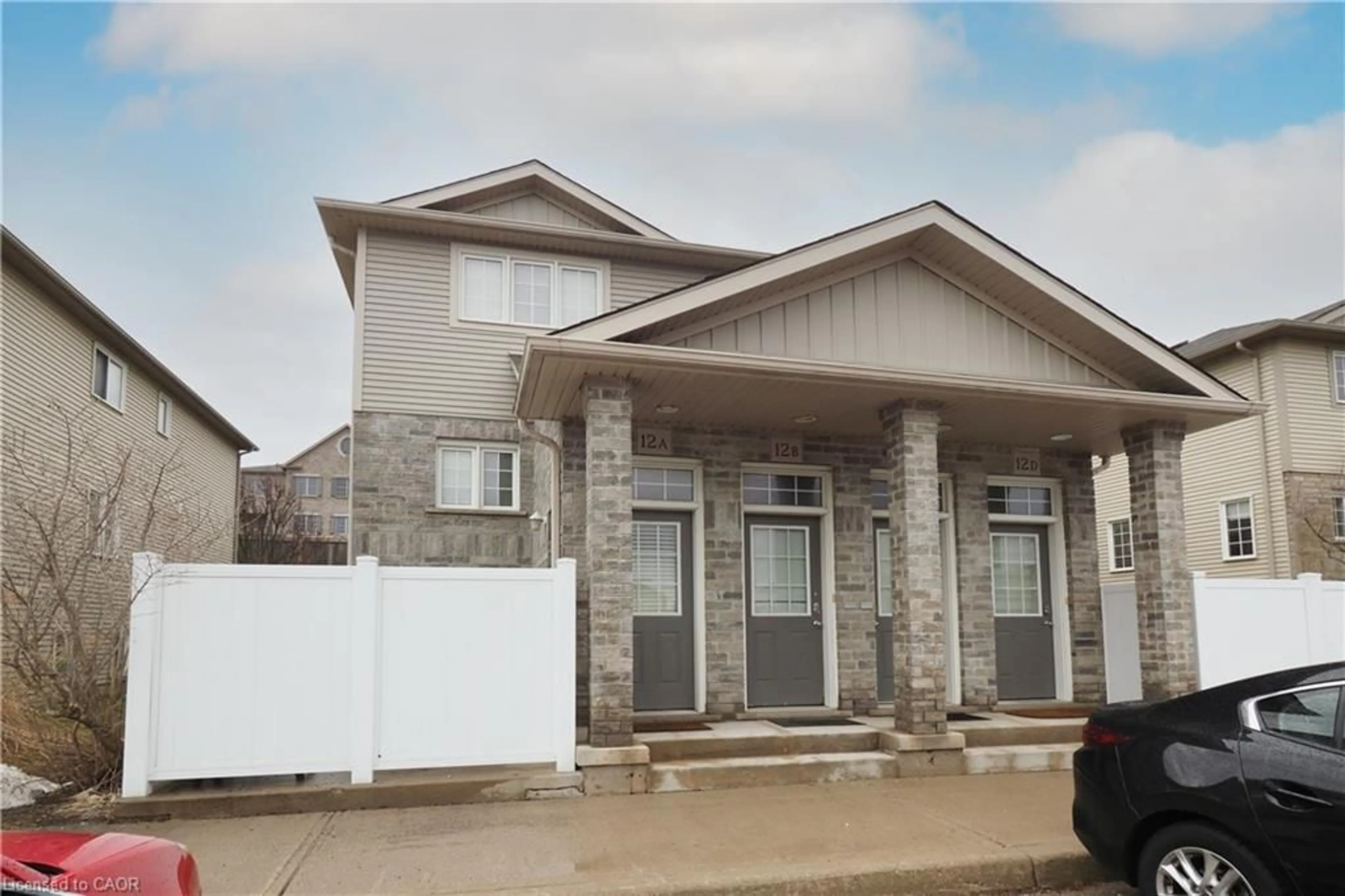 Home with vinyl exterior material, street for 240 Westmeadow Dr #12B, Kitchener Ontario N2N 0A1
