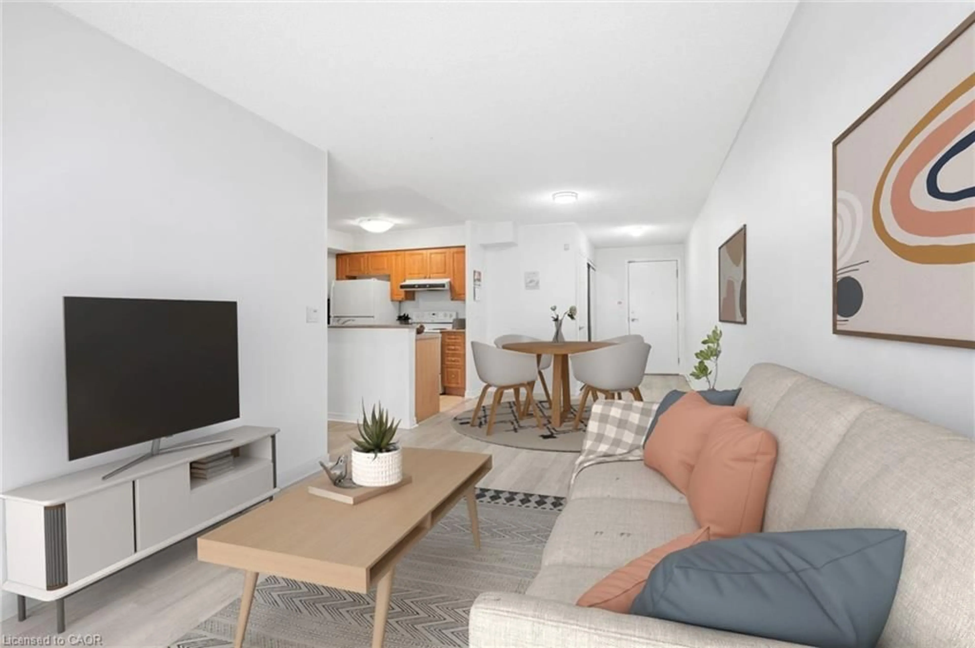 Living room with furniture, unknown for 3650 Kingston Rd #622, Scarborough Ontario M1M 3X9