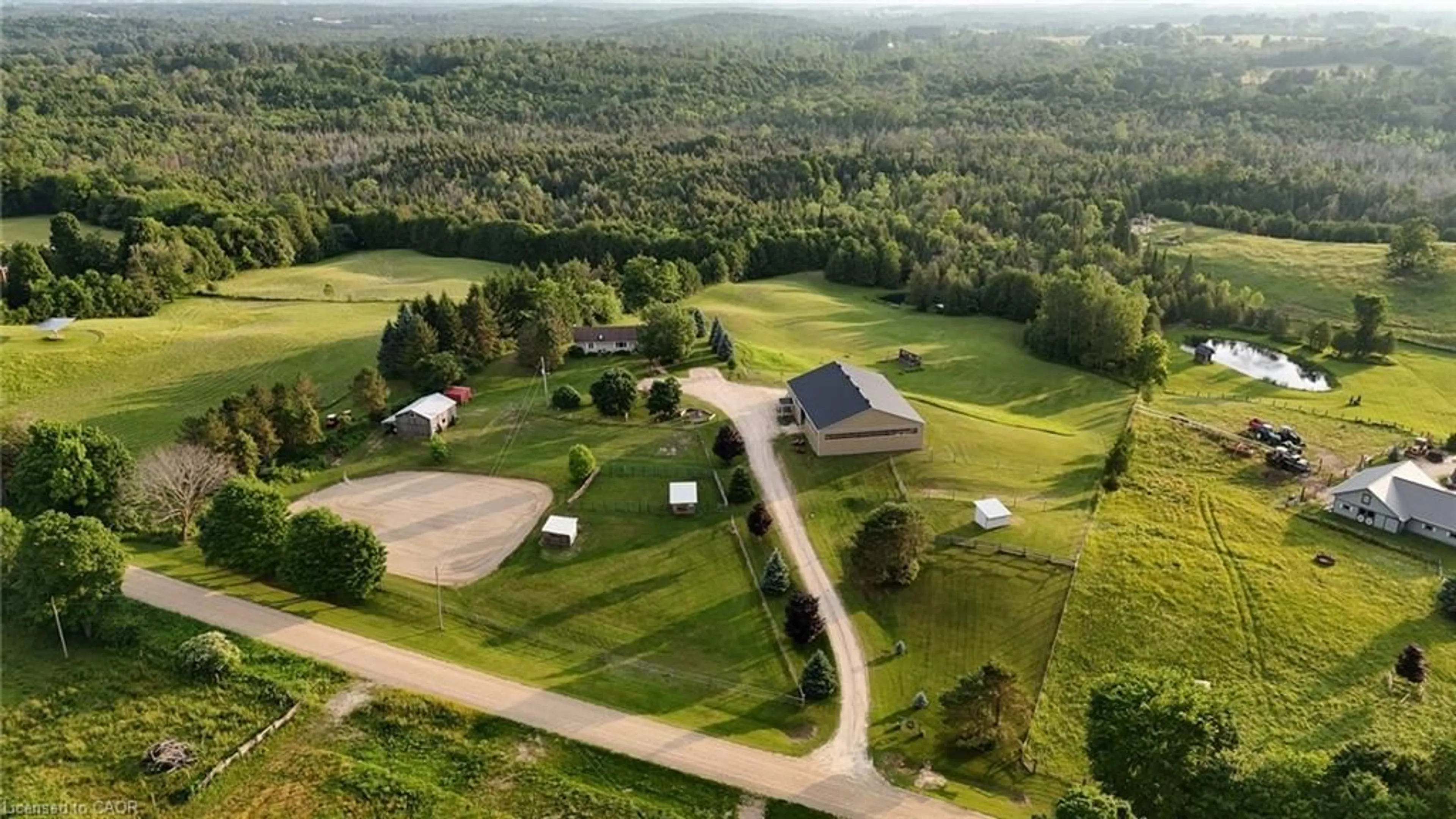 A pic from outside/outdoor area/front of a property/back of a property/a pic from drone, unknown for 413294 Baseline Rd, Durham Ontario N0G 1R0