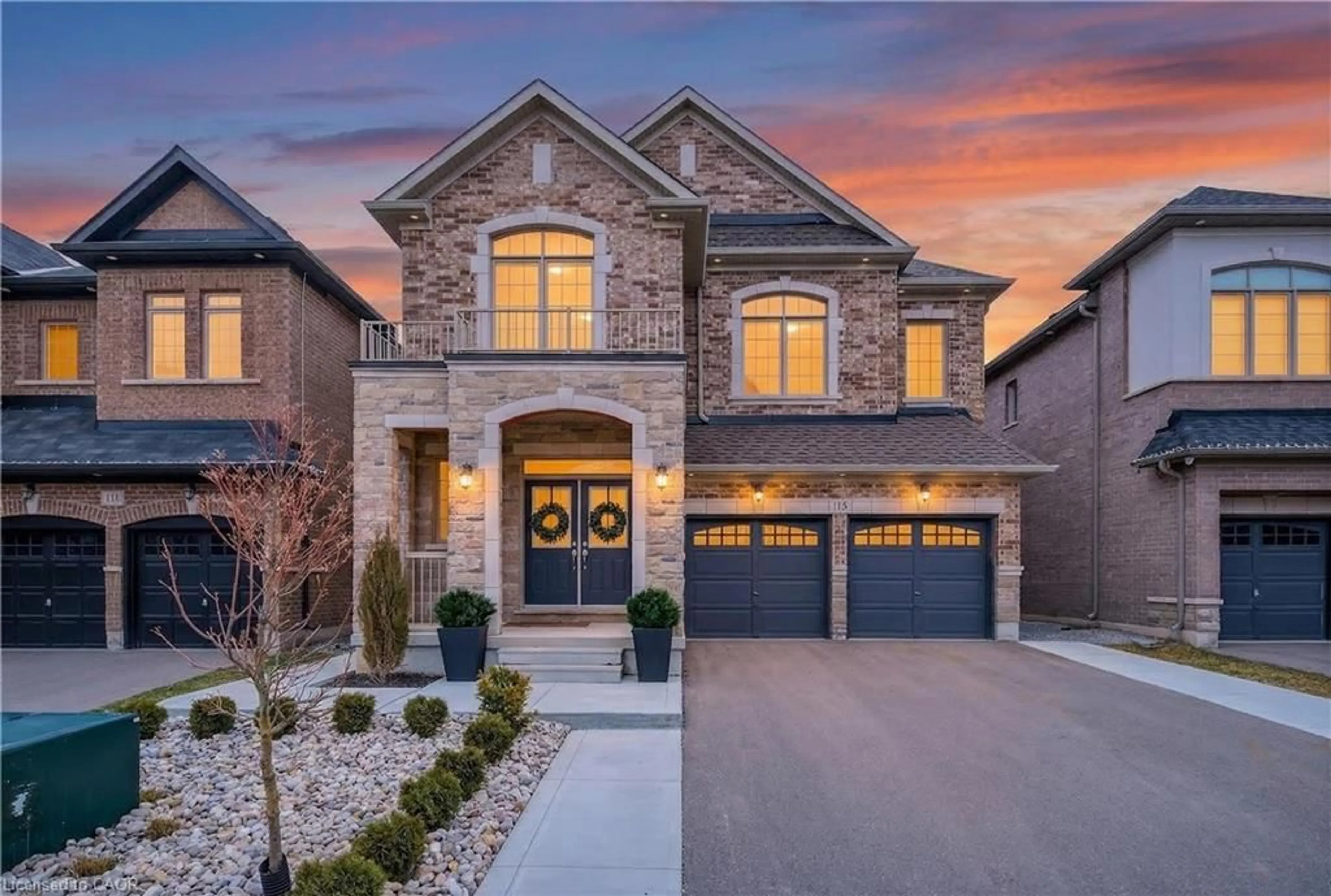 Home with brick exterior material, street for 115 Avanti Cres, Hamilton Ontario L8B 1W7