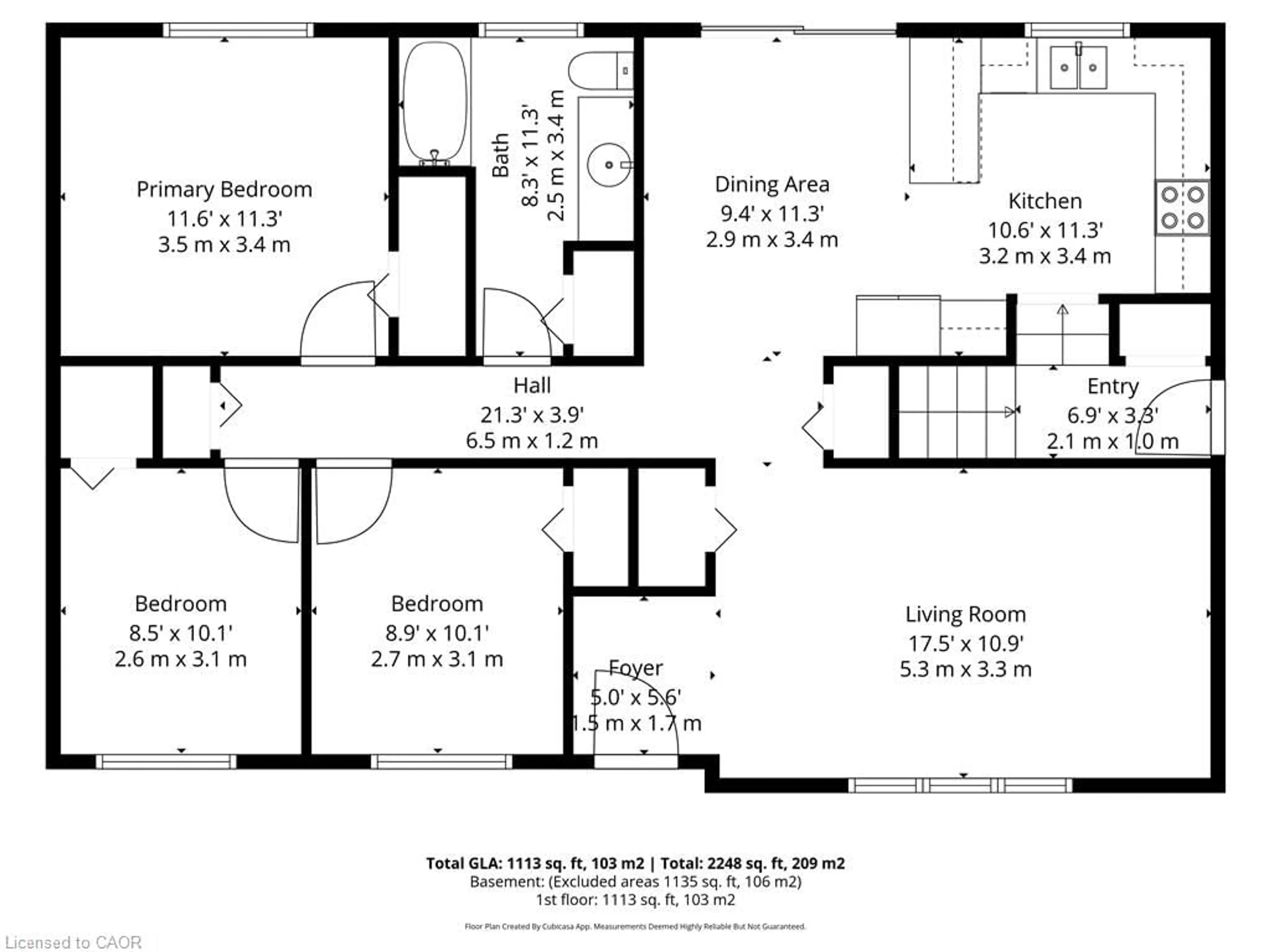 Floor plan for 1682 Charlotteville East Quarter Line Rd, Simcoe Ontario N3Y 4K5