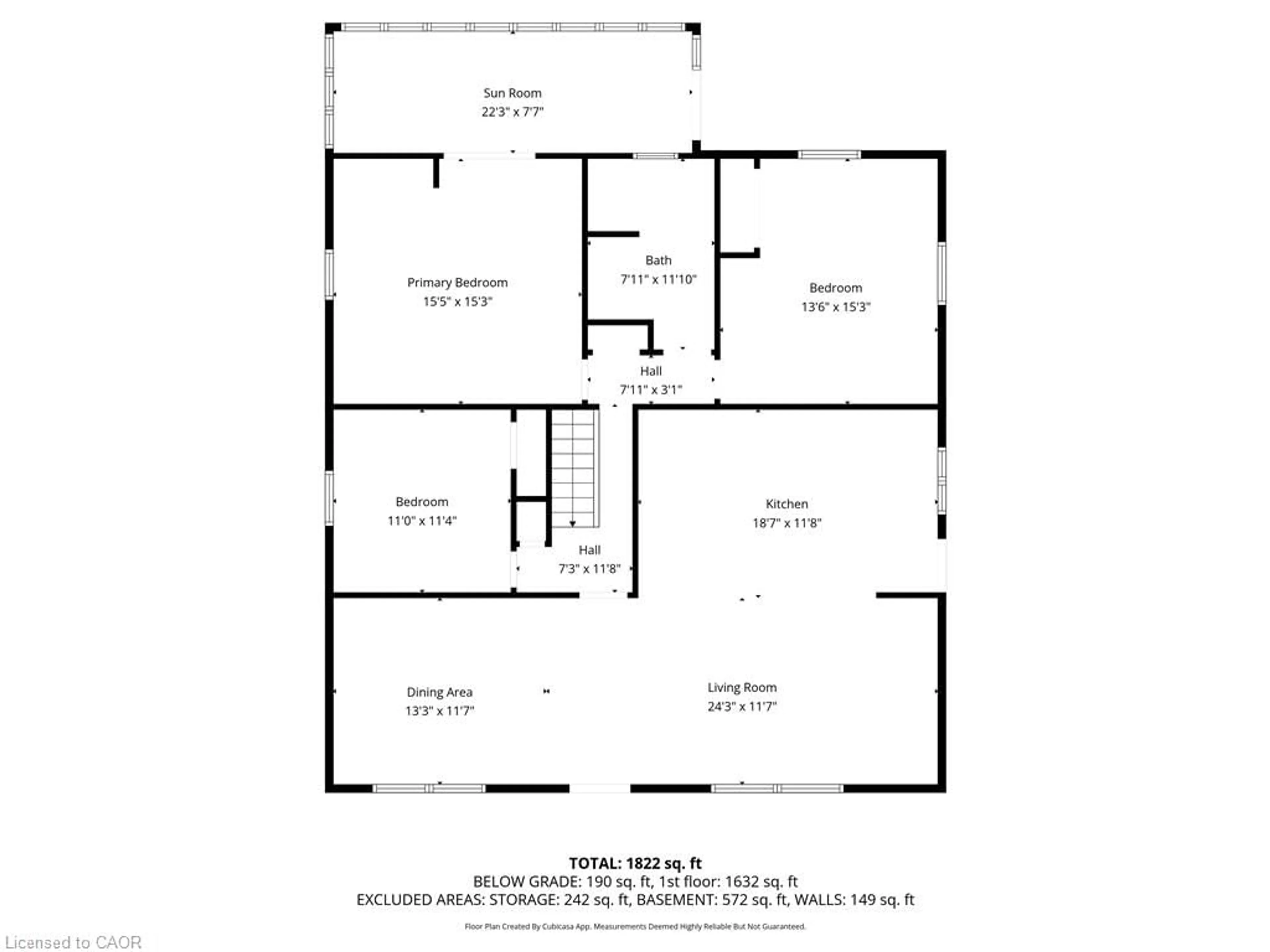 Floor plan for 144 Woodstock Ave, Long Point Ontario M0E 1M0