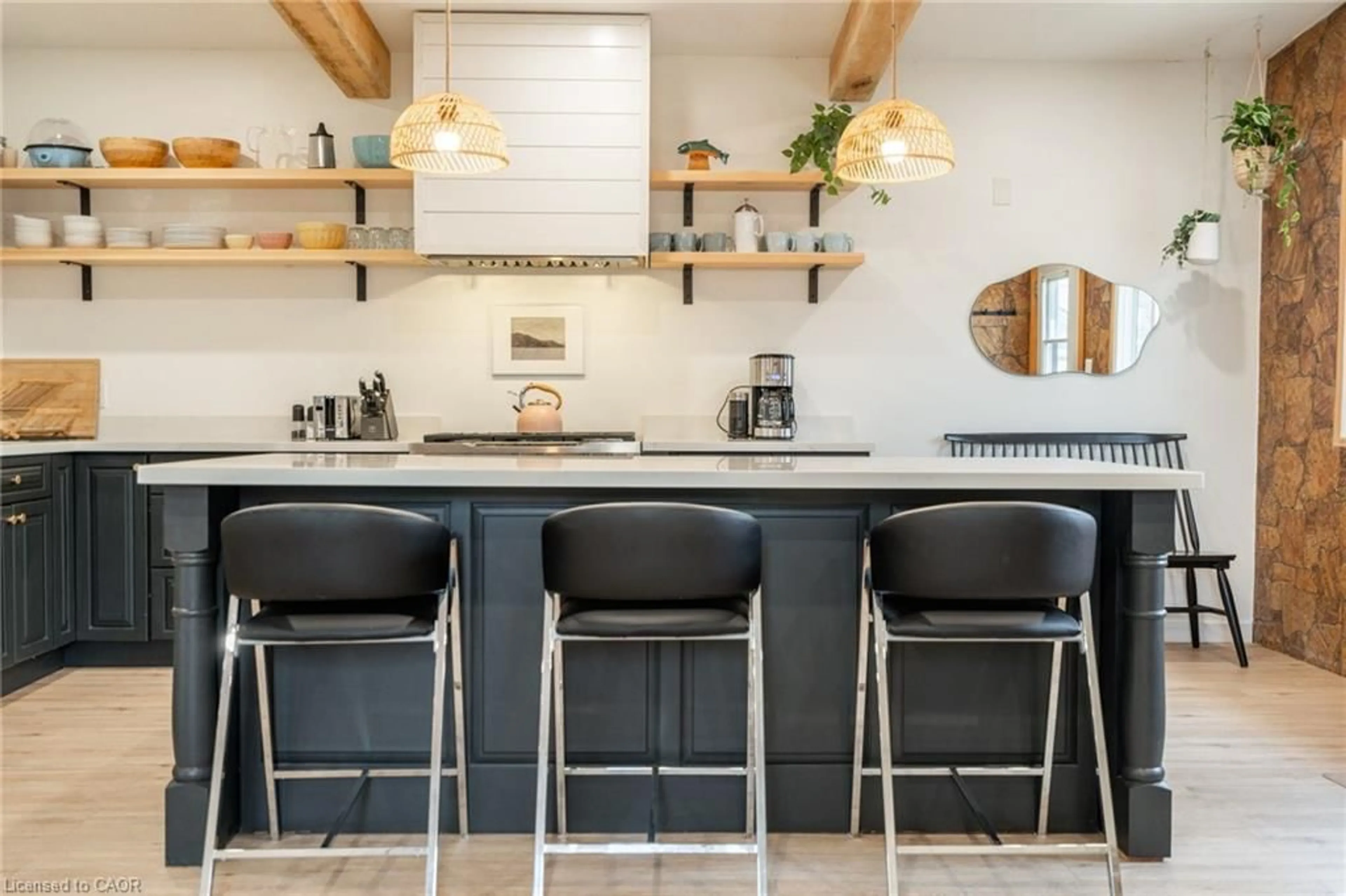 Contemporary kitchen, ceramic/tile floor for 144 Woodstock Ave, Long Point Ontario M0E 1M0