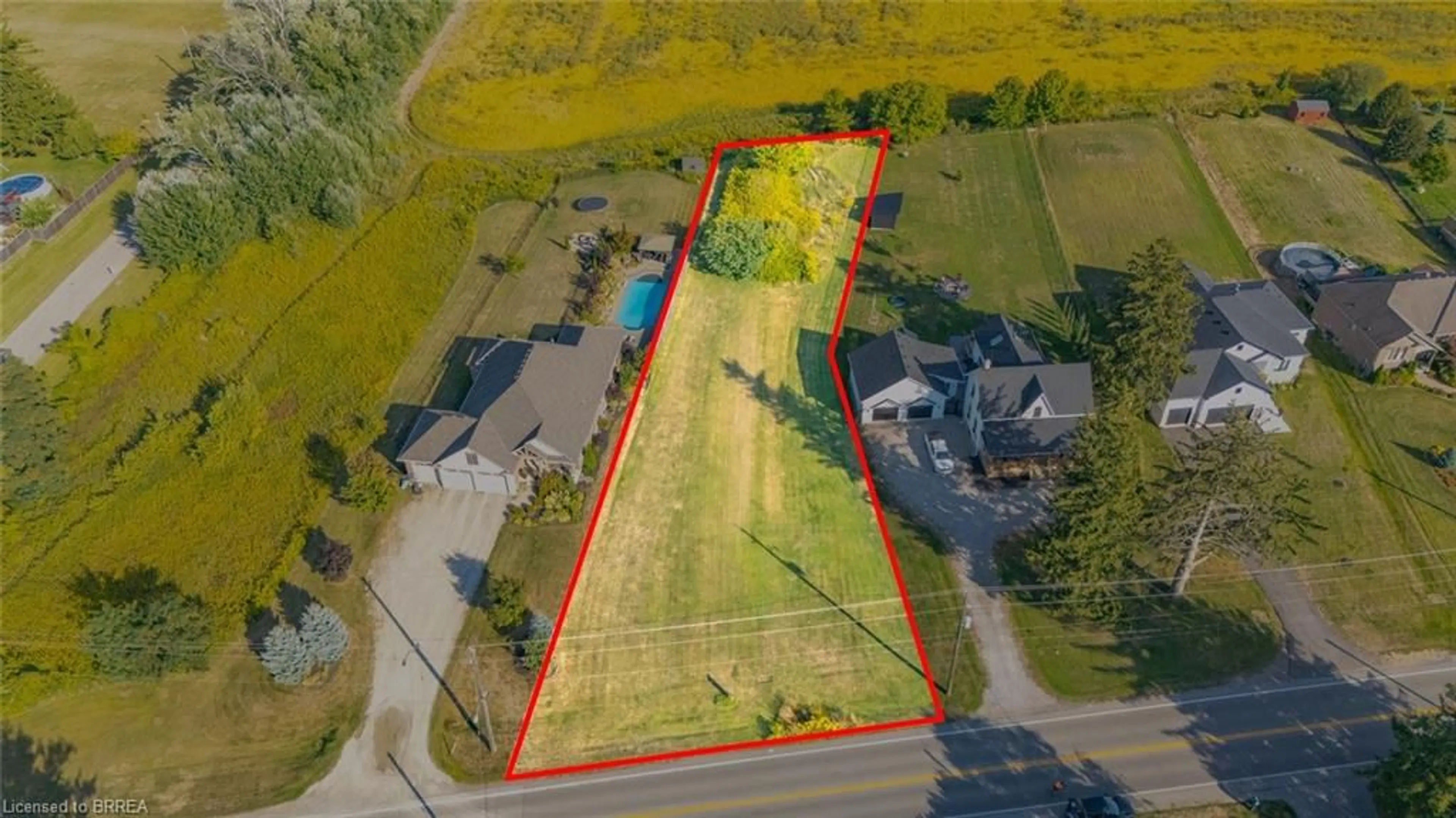 A pic from outside/outdoor area/front of a property/back of a property/a pic from drone, street for PT LT 8 Mount Pleasant Rd, Mount Pleasant Ontario N0E 1K0