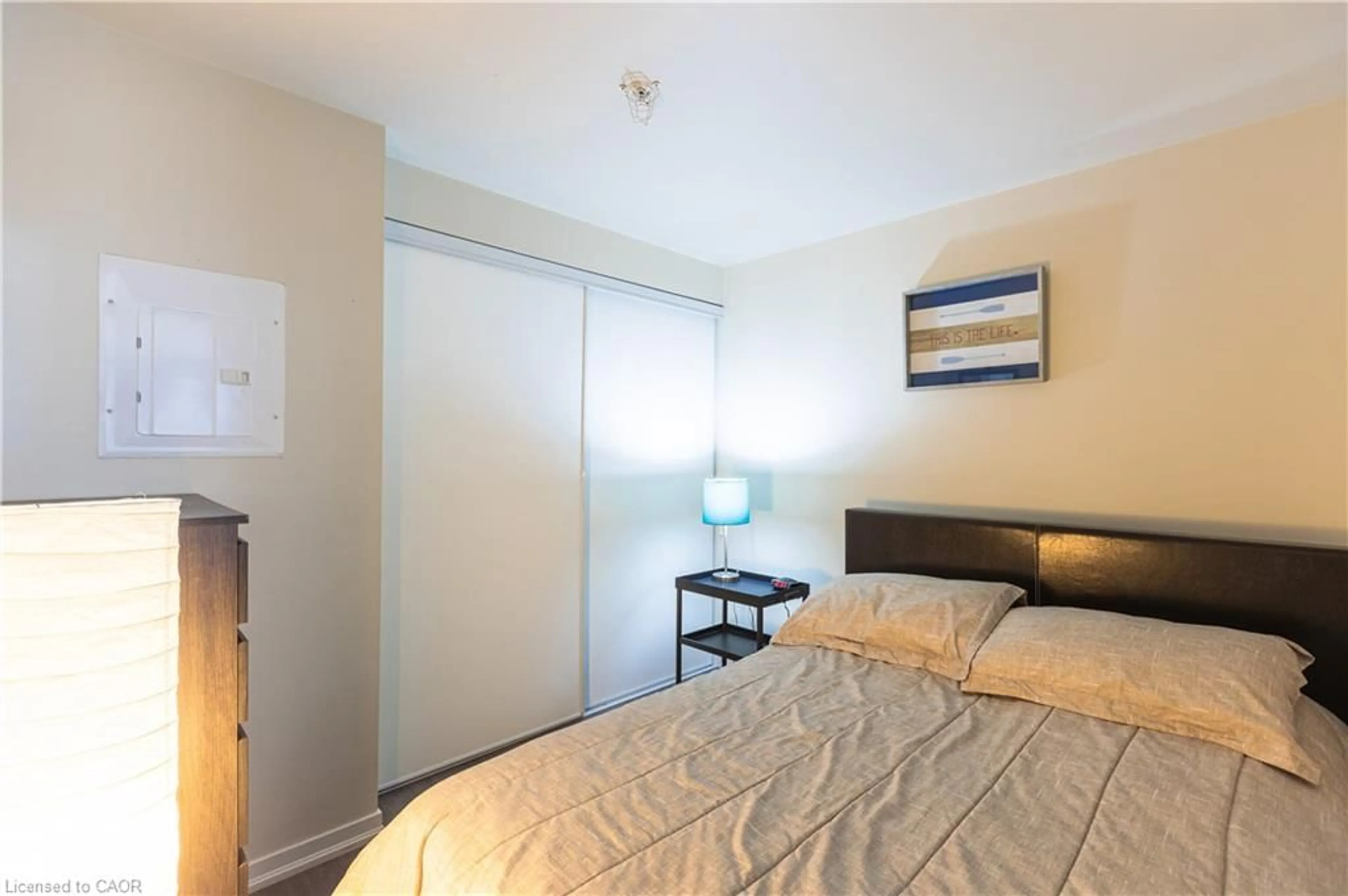 Bedroom with bed, unknown for 36 Lisgar St #825, Toronto Ontario M6J 0C7