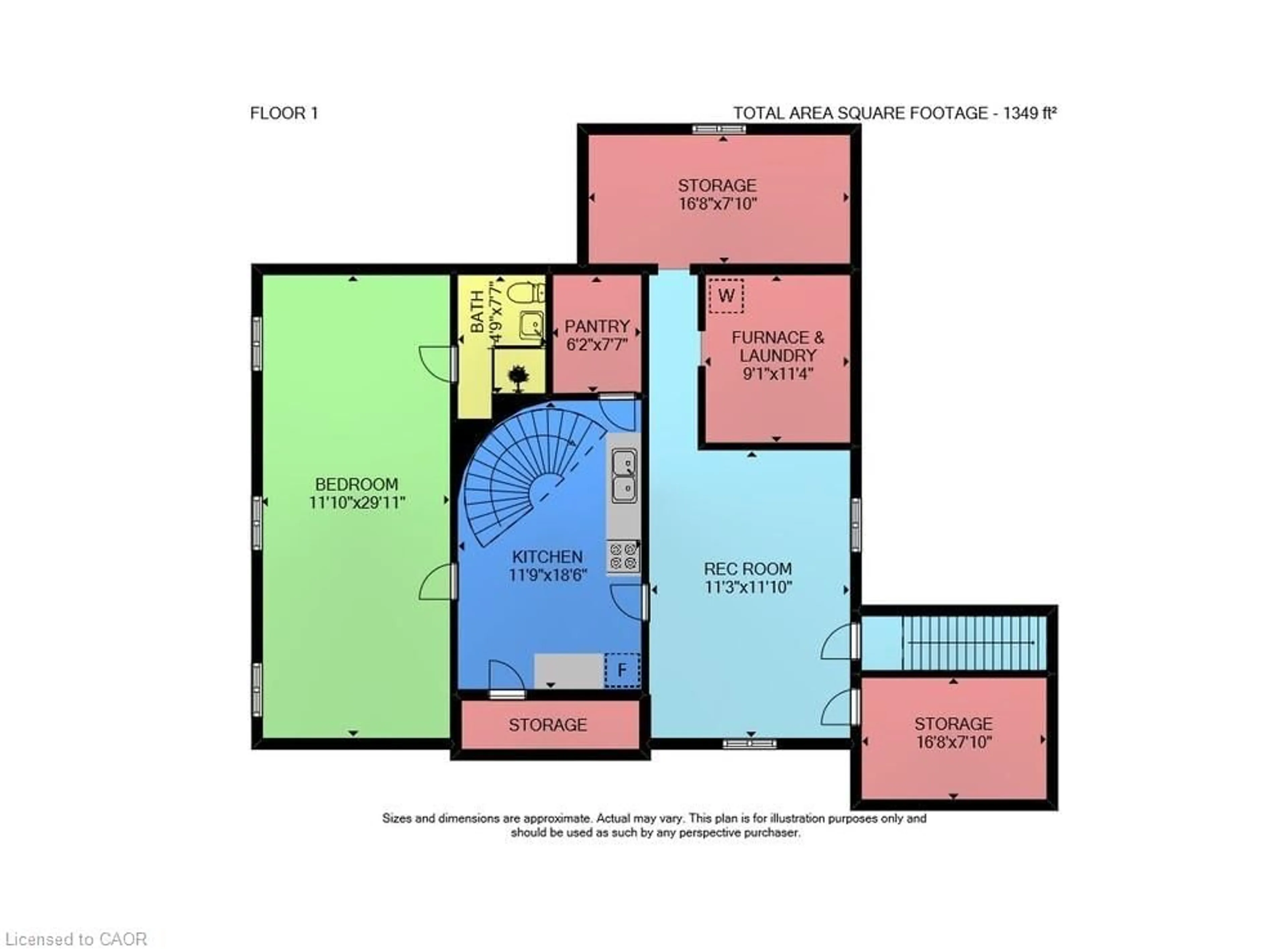 Floor plan for 22 Woodside Dr, Hamilton Ontario L8T 1C3