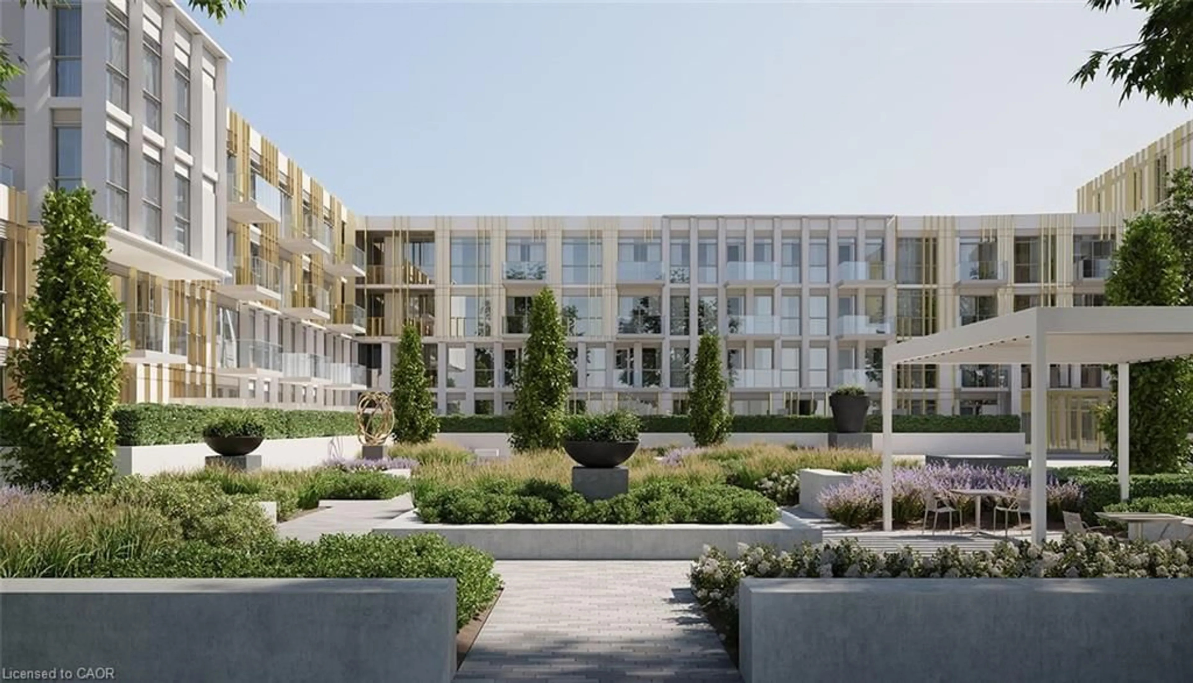 Patio, building for 1005 Dundas St #309, Oakville Ontario L6H 8C7