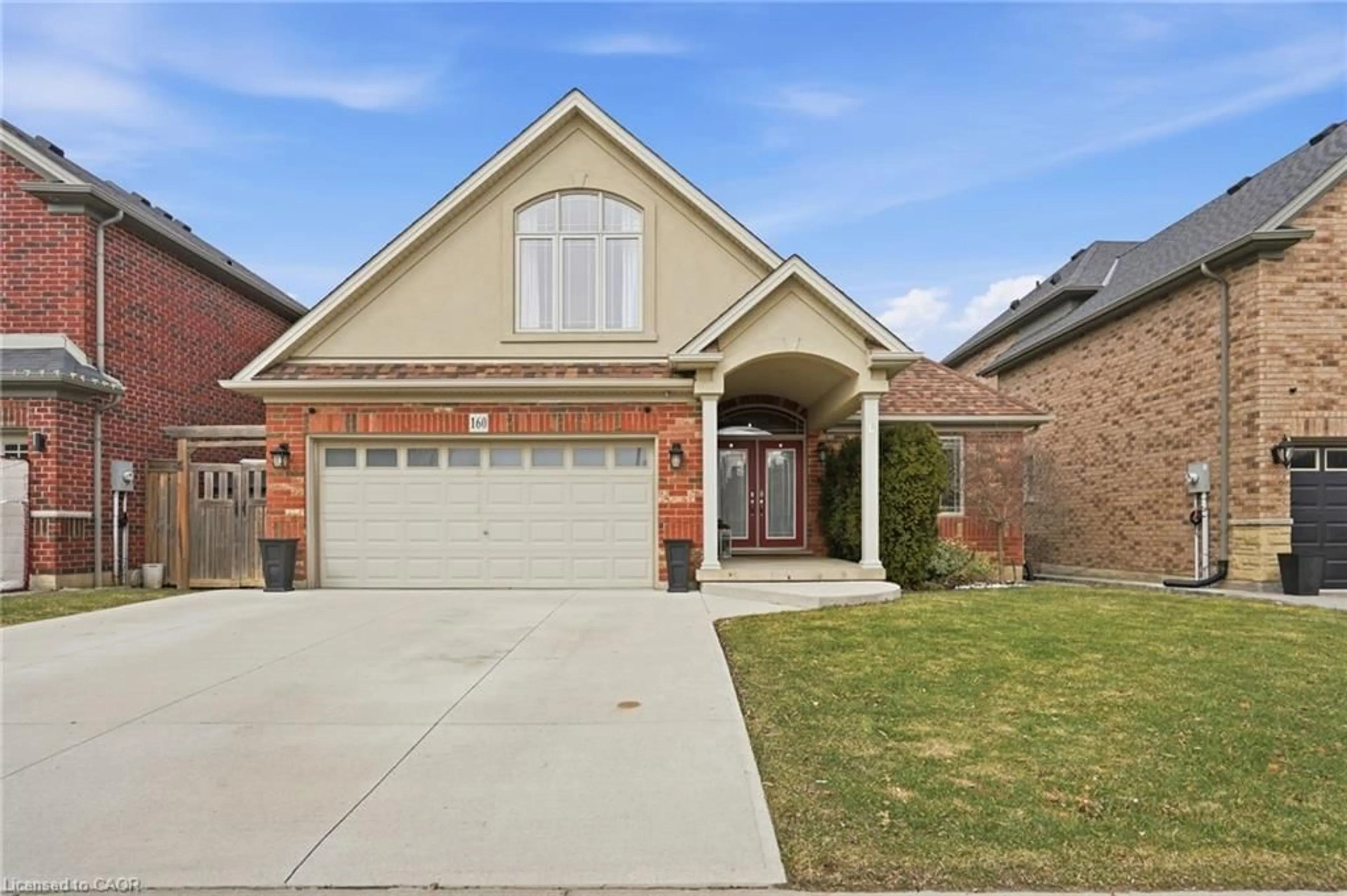 Home with brick exterior material, street for 160 Festival Way, Binbrook Ontario L0R 1C0