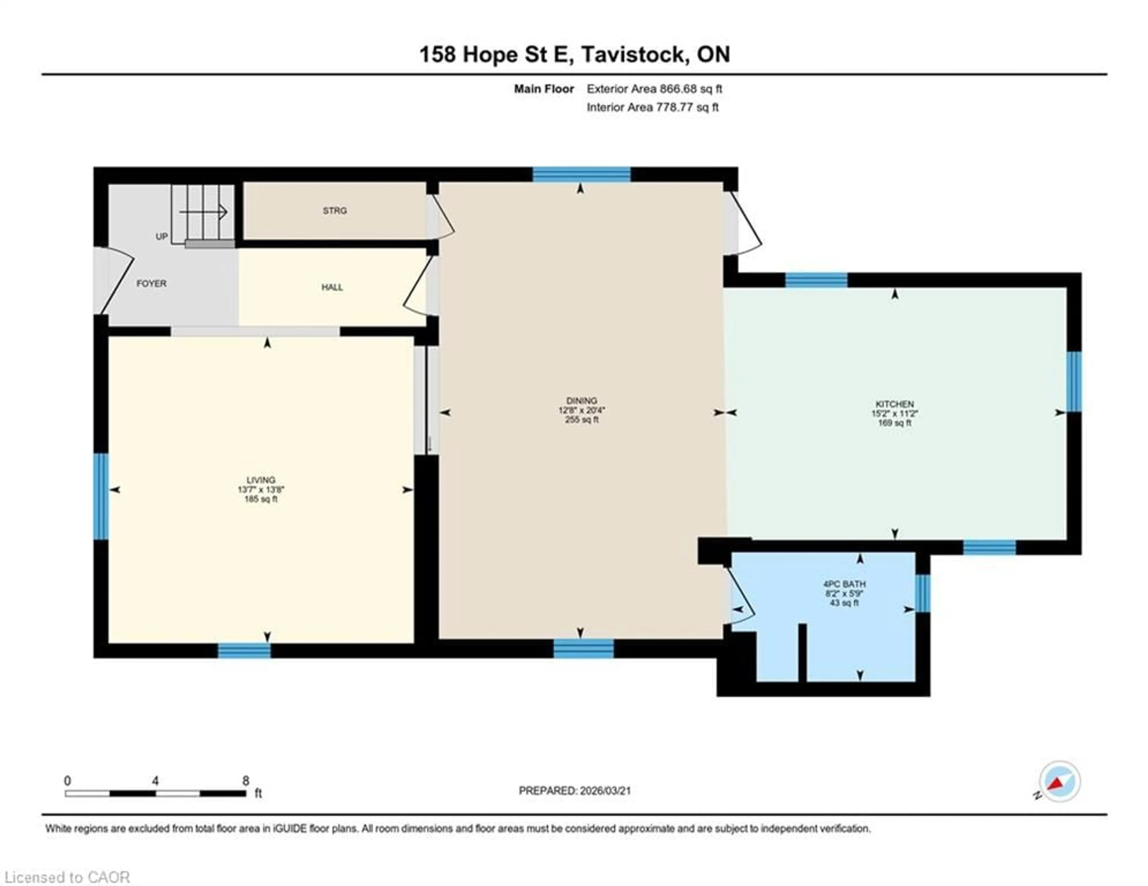 Floor plan for 158 Hope St, Tavistock Ontario N0B 2R0