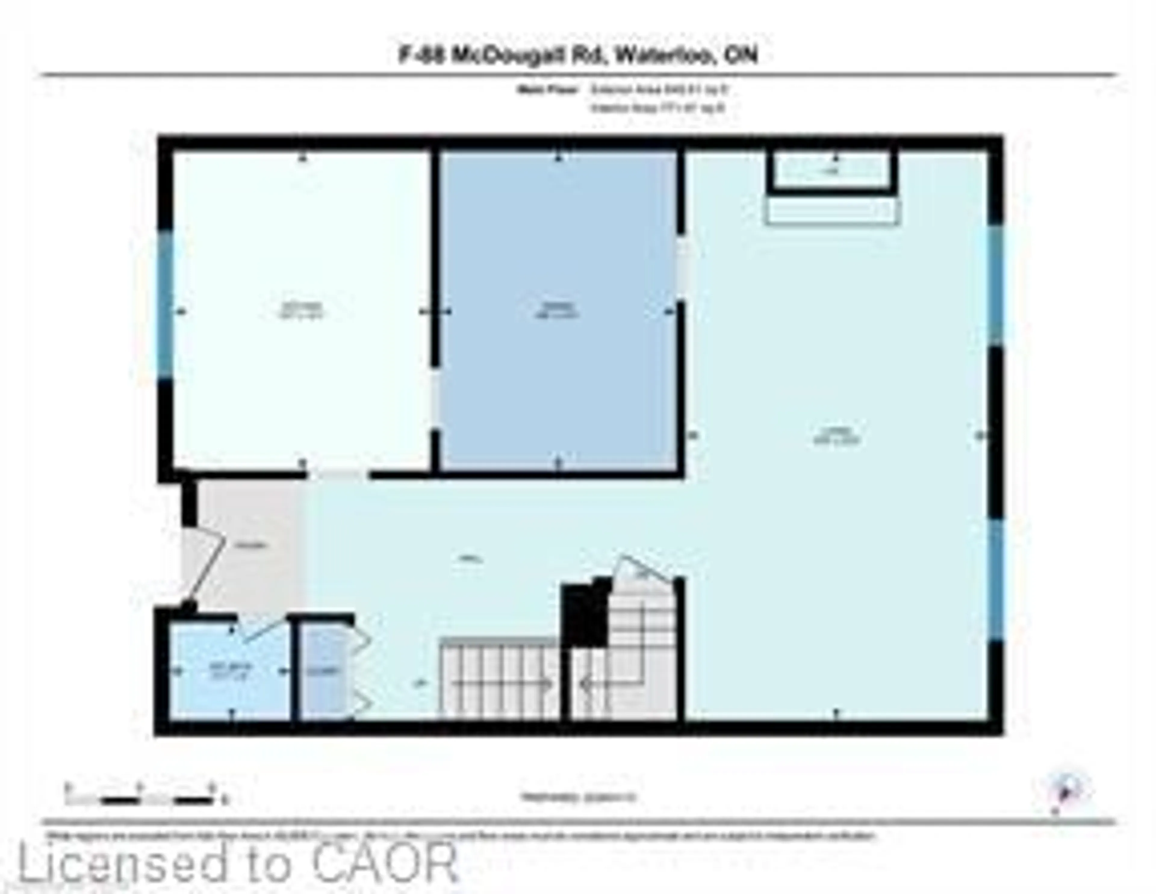 Floor plan for 88 Mcdougall Rd #F, Waterloo Ontario N2L 5C5
