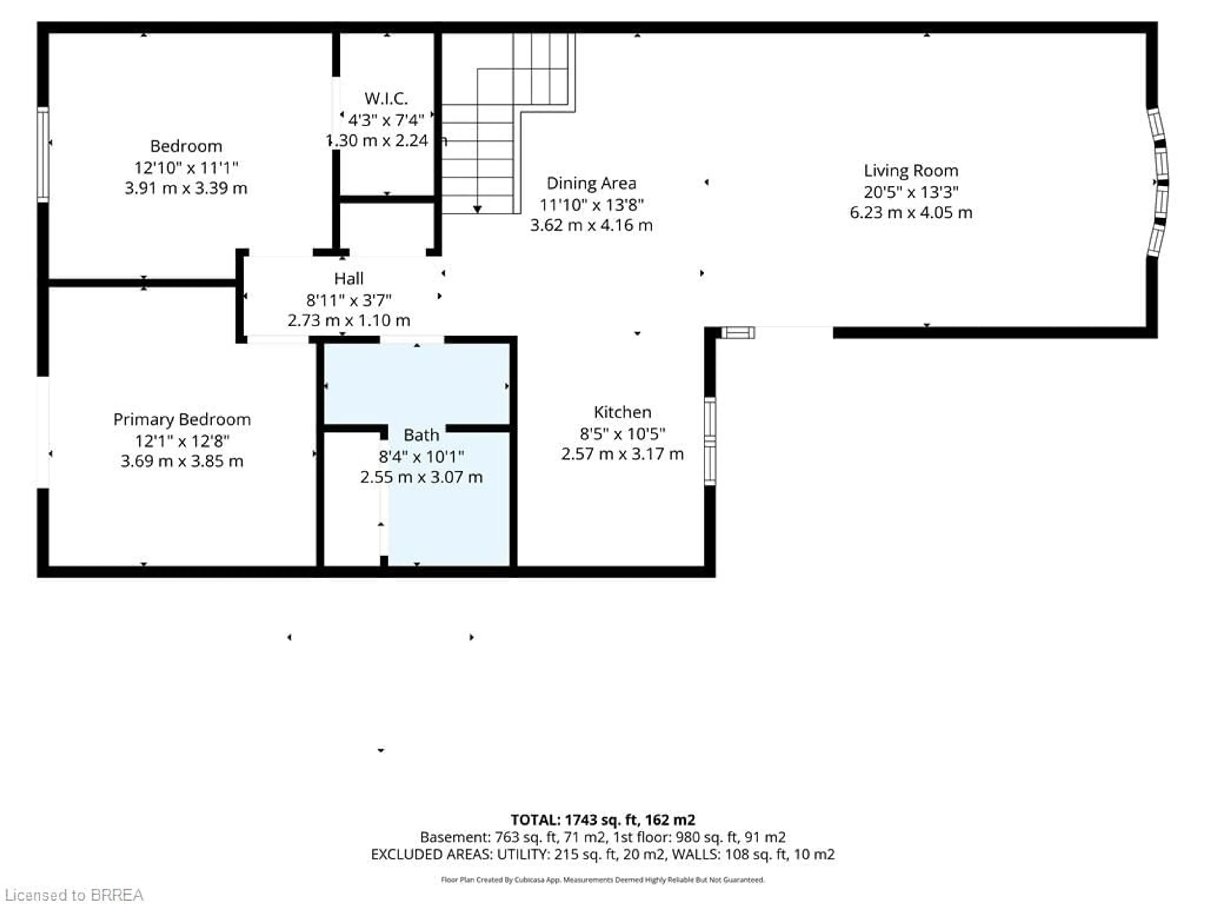 Floor plan for 570 West St #43, Brantford Ontario N3R 7Y7