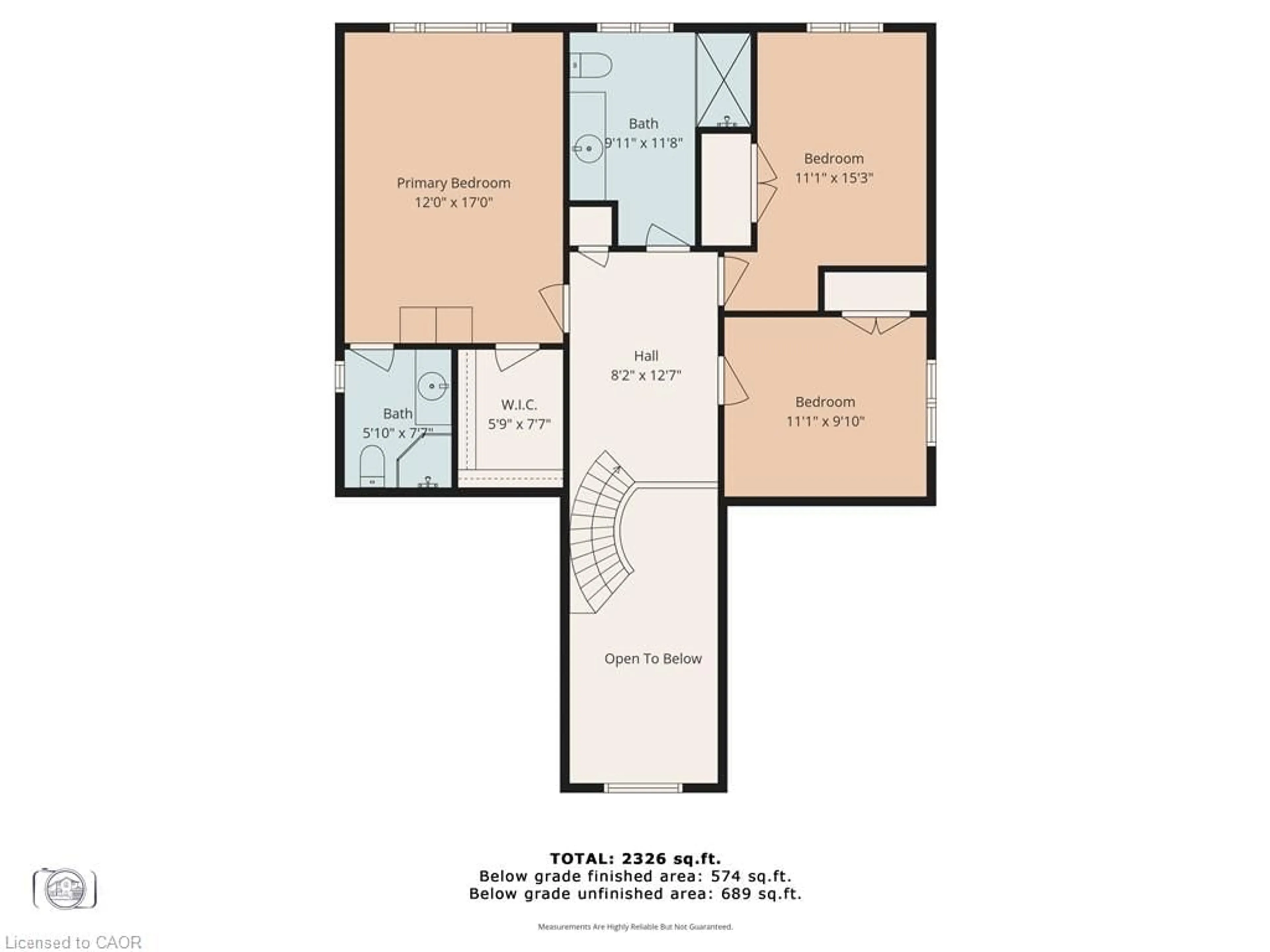 Floor plan for 57 Derek Dr, Hamilton Ontario L8G 5A4