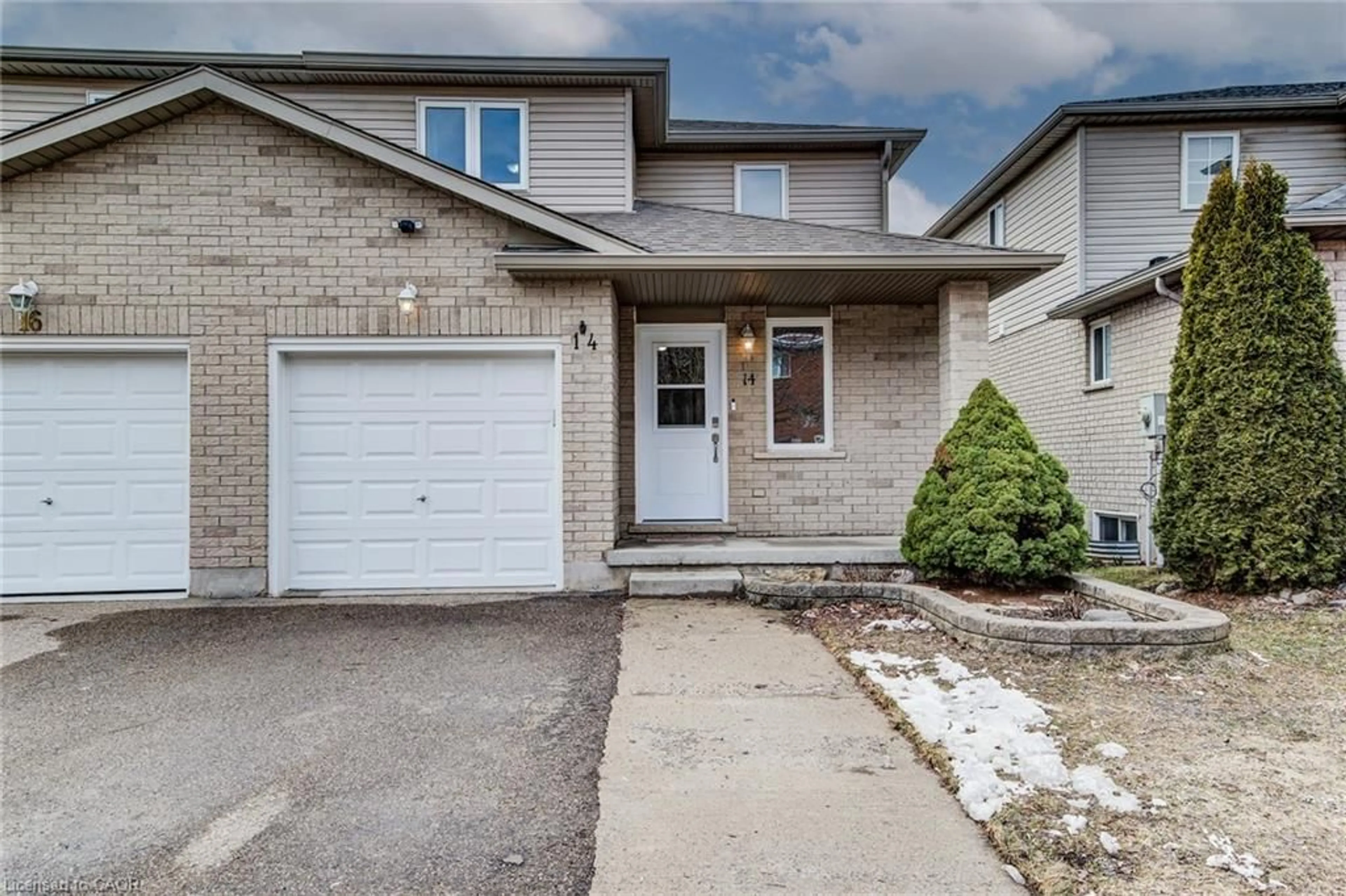 Home with brick exterior material, street for 14 Schueller St, Kitchener Ontario N2K 3W1