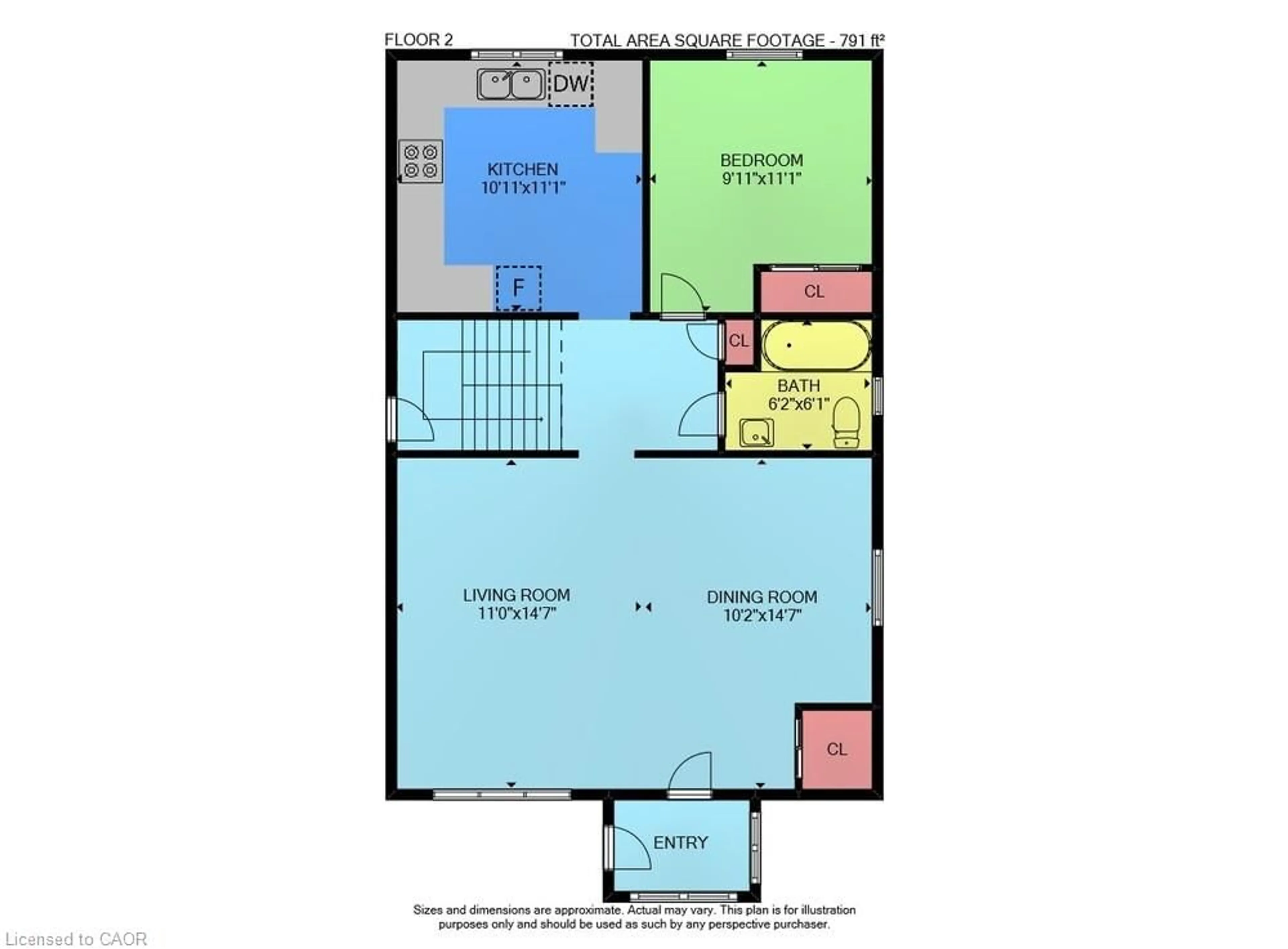 Floor plan for 62 Crosthwaite Ave, Hamilton Ontario L8K 2V1