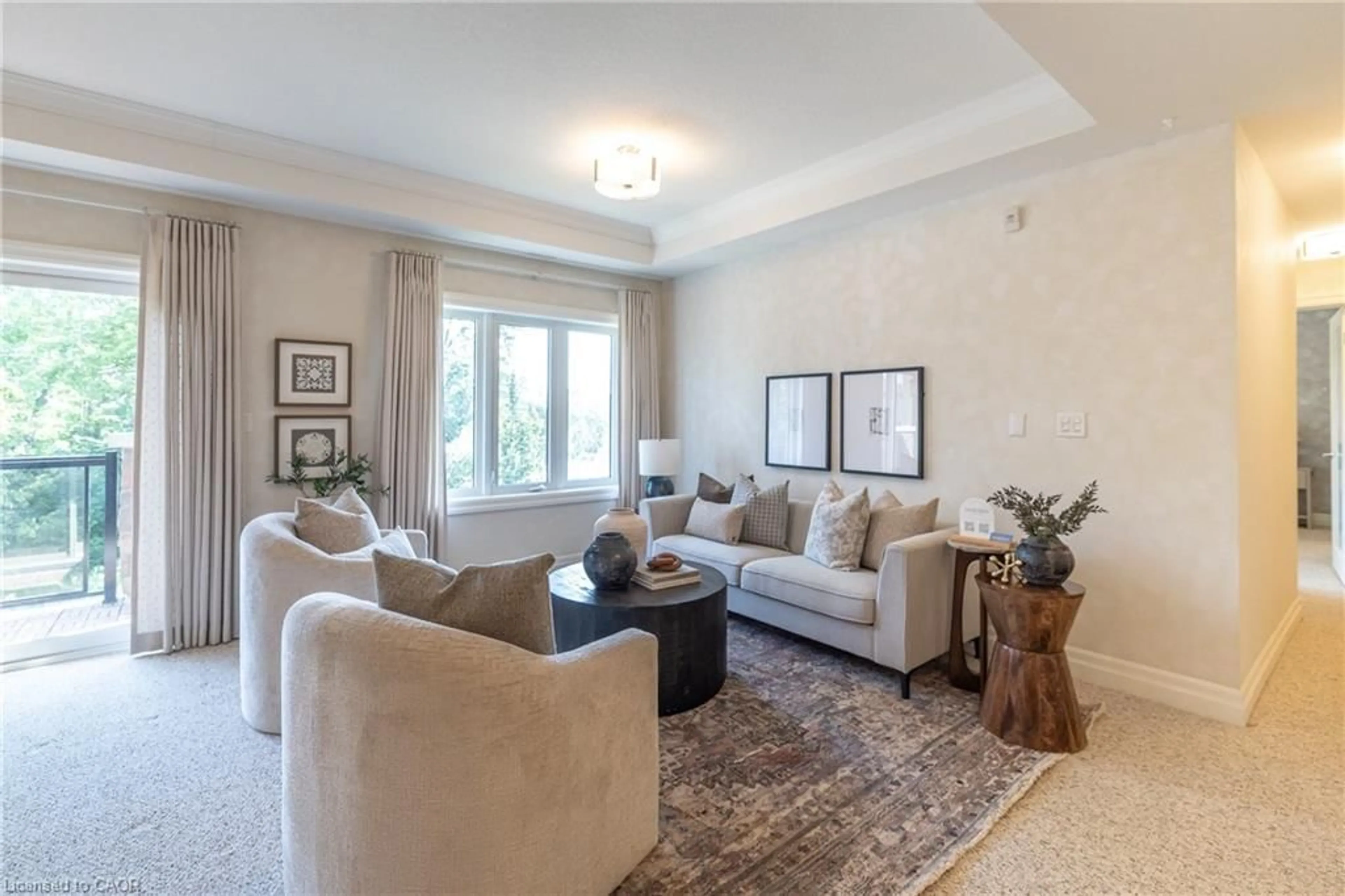 Living room with furniture, unknown for 23 Stumpf St #310, Elora Ontario N0B 1S0