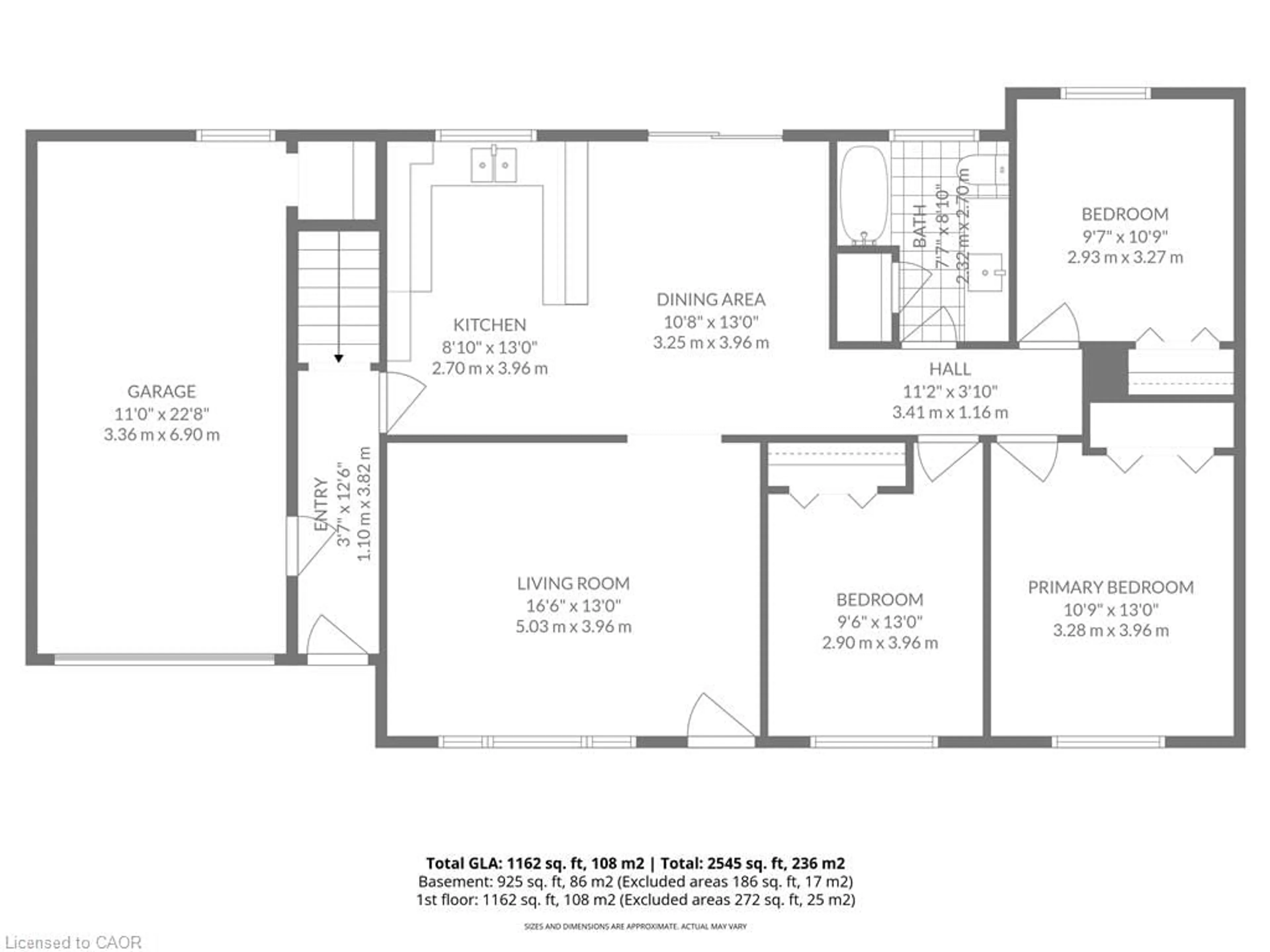 Floor plan for 405 Adams Ave, Delhi Ontario N4B 2Y8