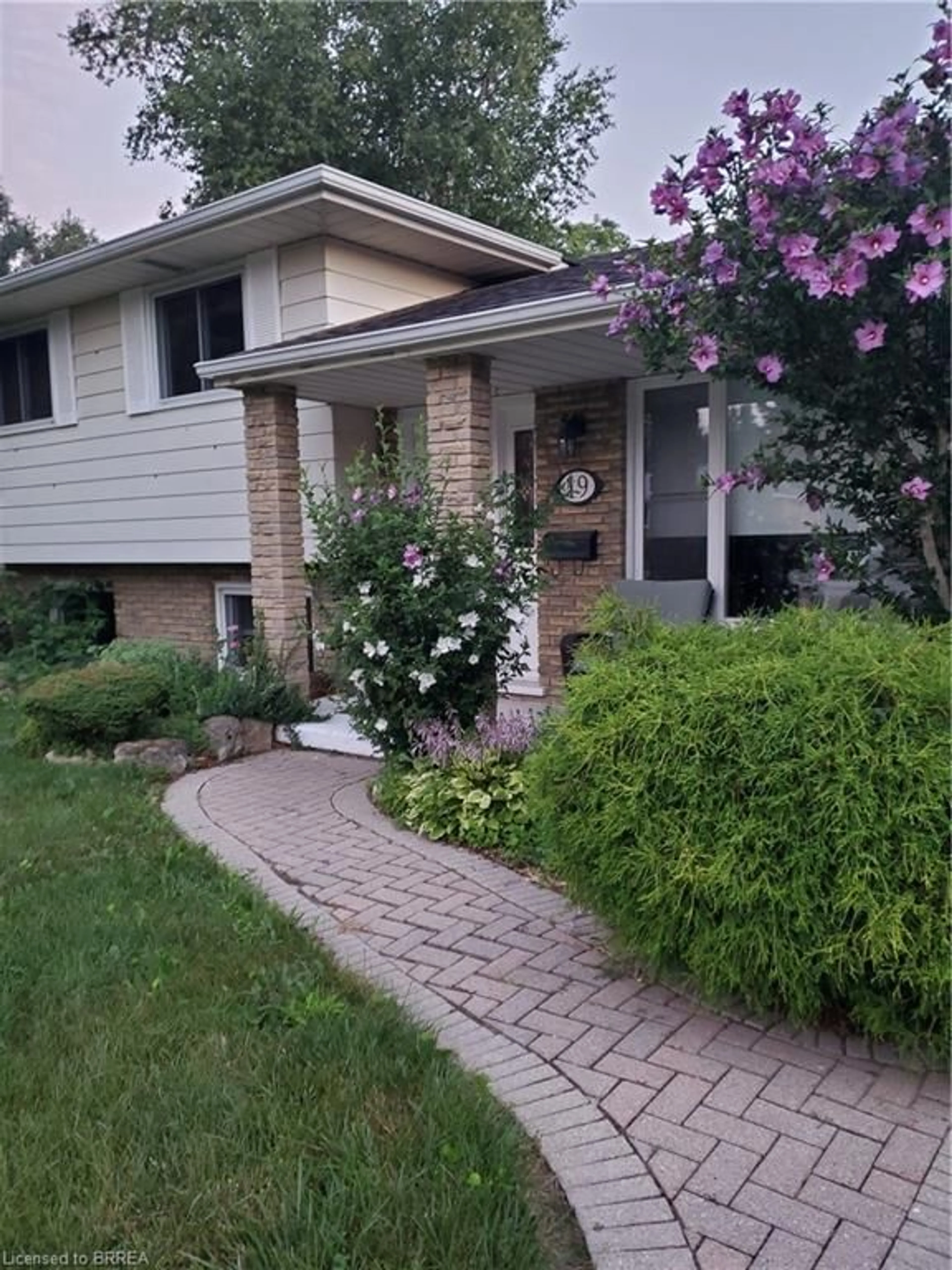 Home with brick exterior material, street for 19 Adams Lane, Simcoe Ontario N3Y 4P4