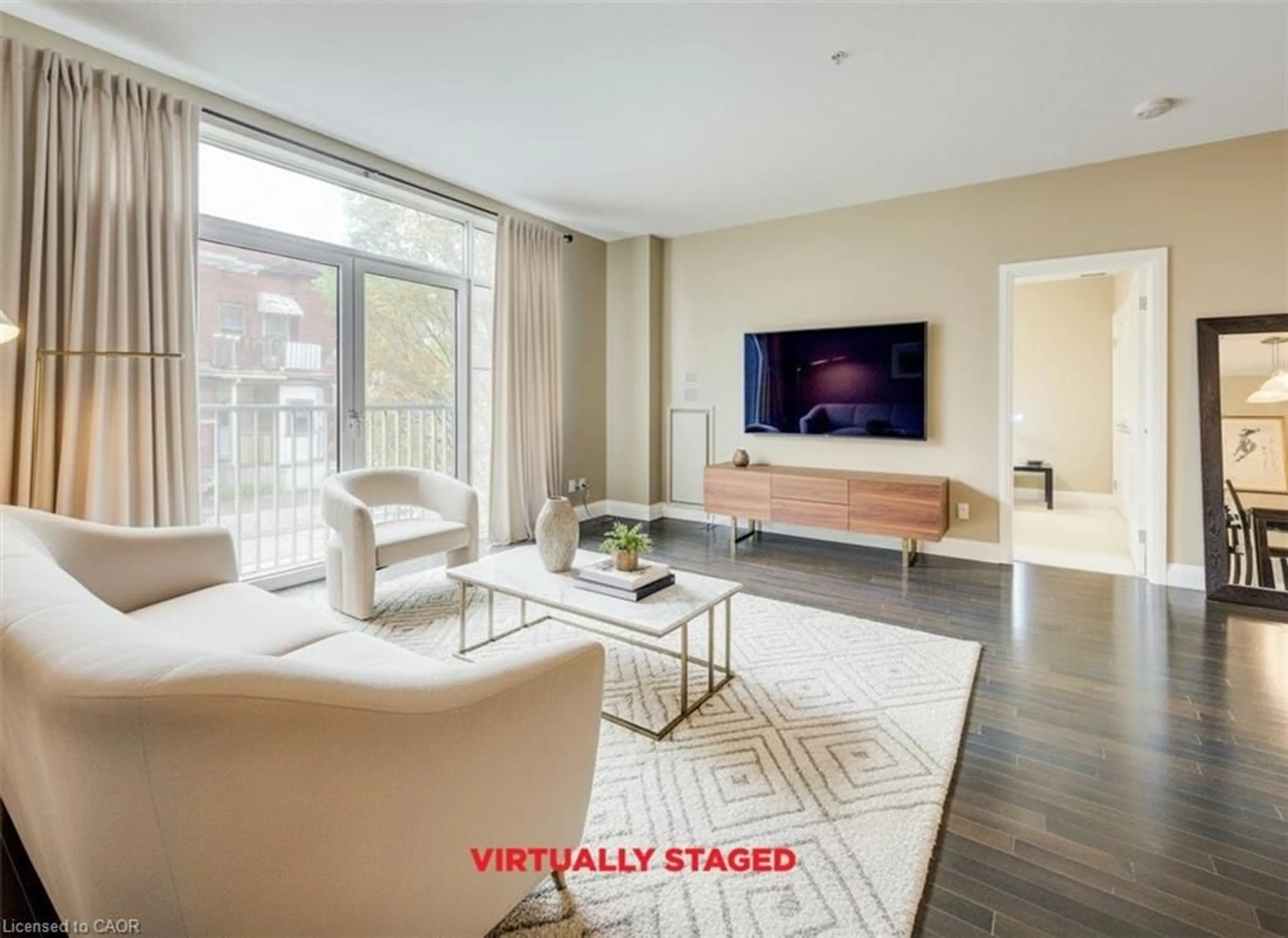 Living room with furniture, unknown for 165 Duke St #105, Kitchener Ontario N2H 6T8