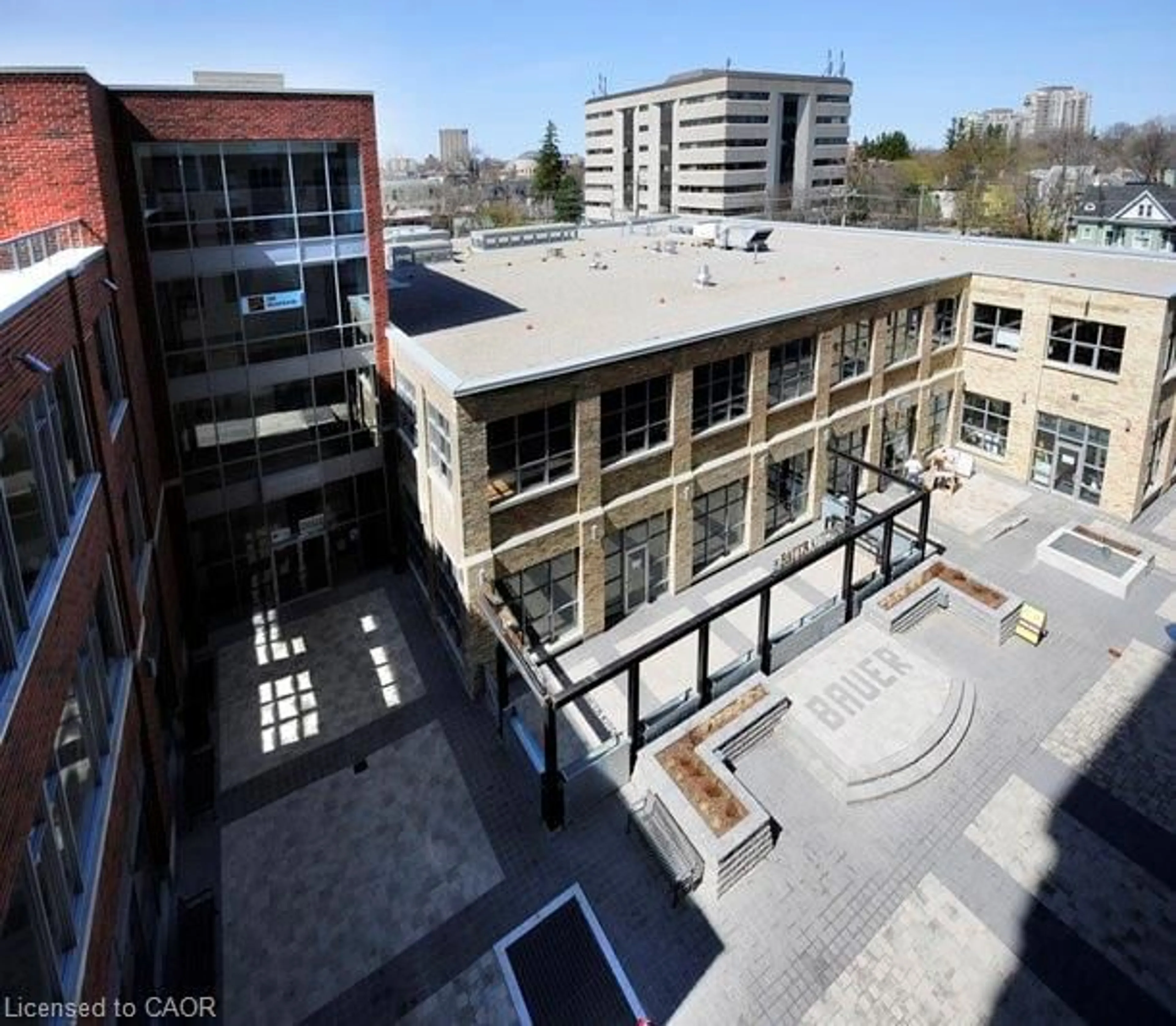 A pic from outside/outdoor area/front of a property/back of a property/a pic from drone, building for 191 King St #712, Waterloo Ontario N2J 1R1
