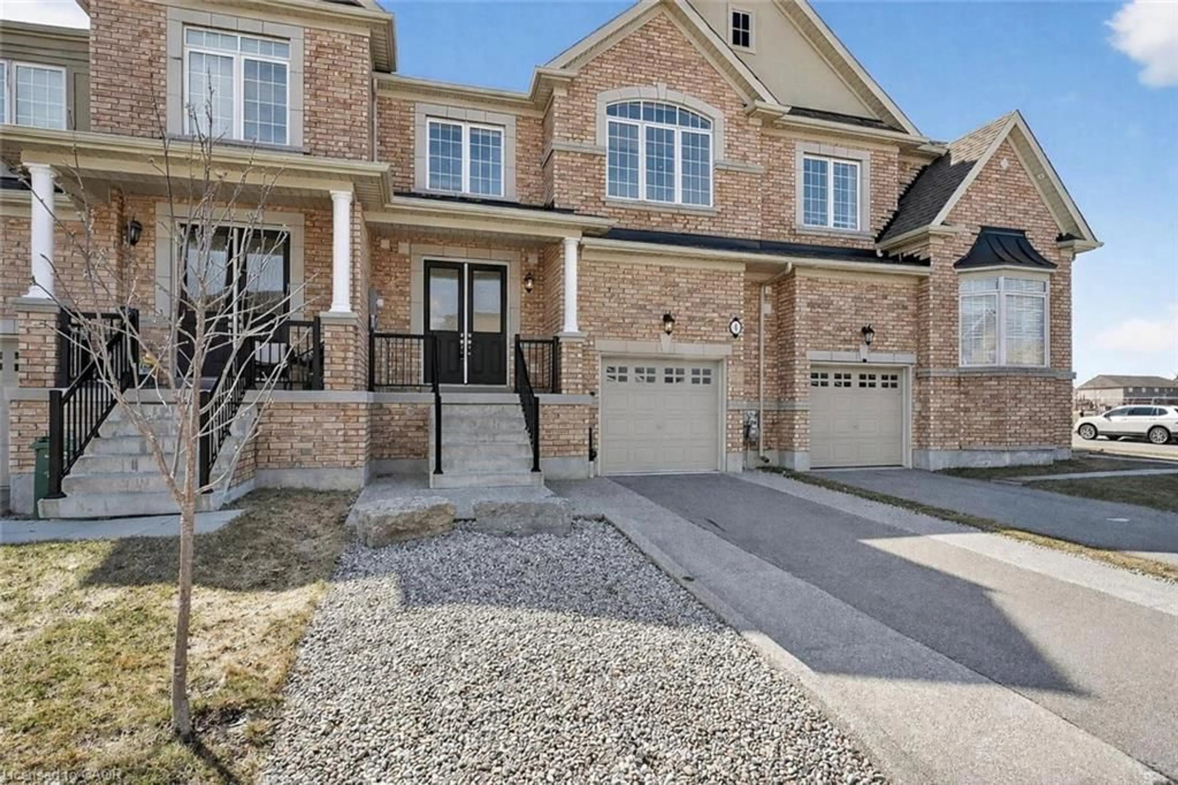 Home with brick exterior material, street for 4 Beasley Grove, Ancaster Ontario L9K 0J7