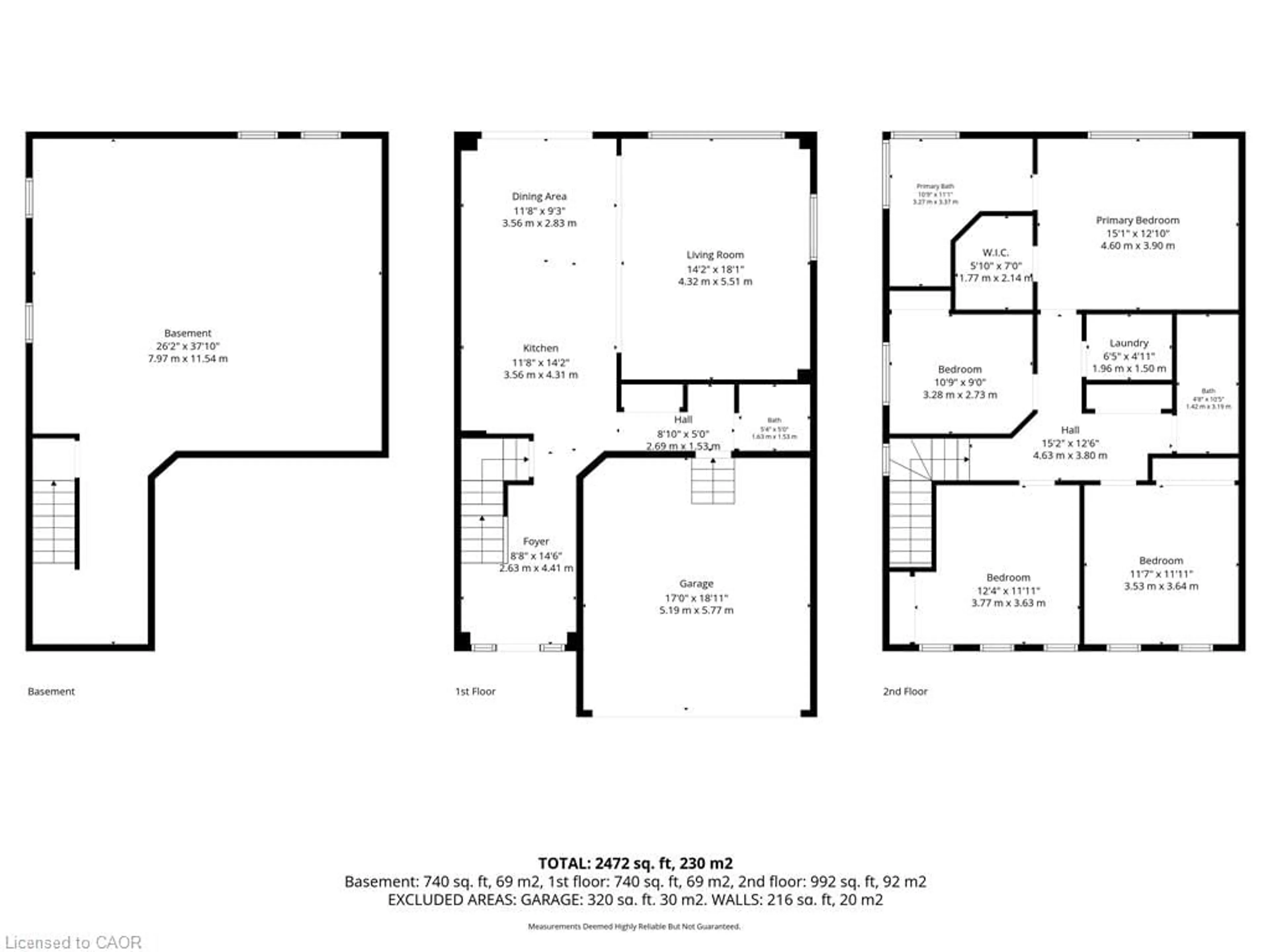 Floor plan for 105 Larry Cres, Caledonia Ontario N3W 0B2