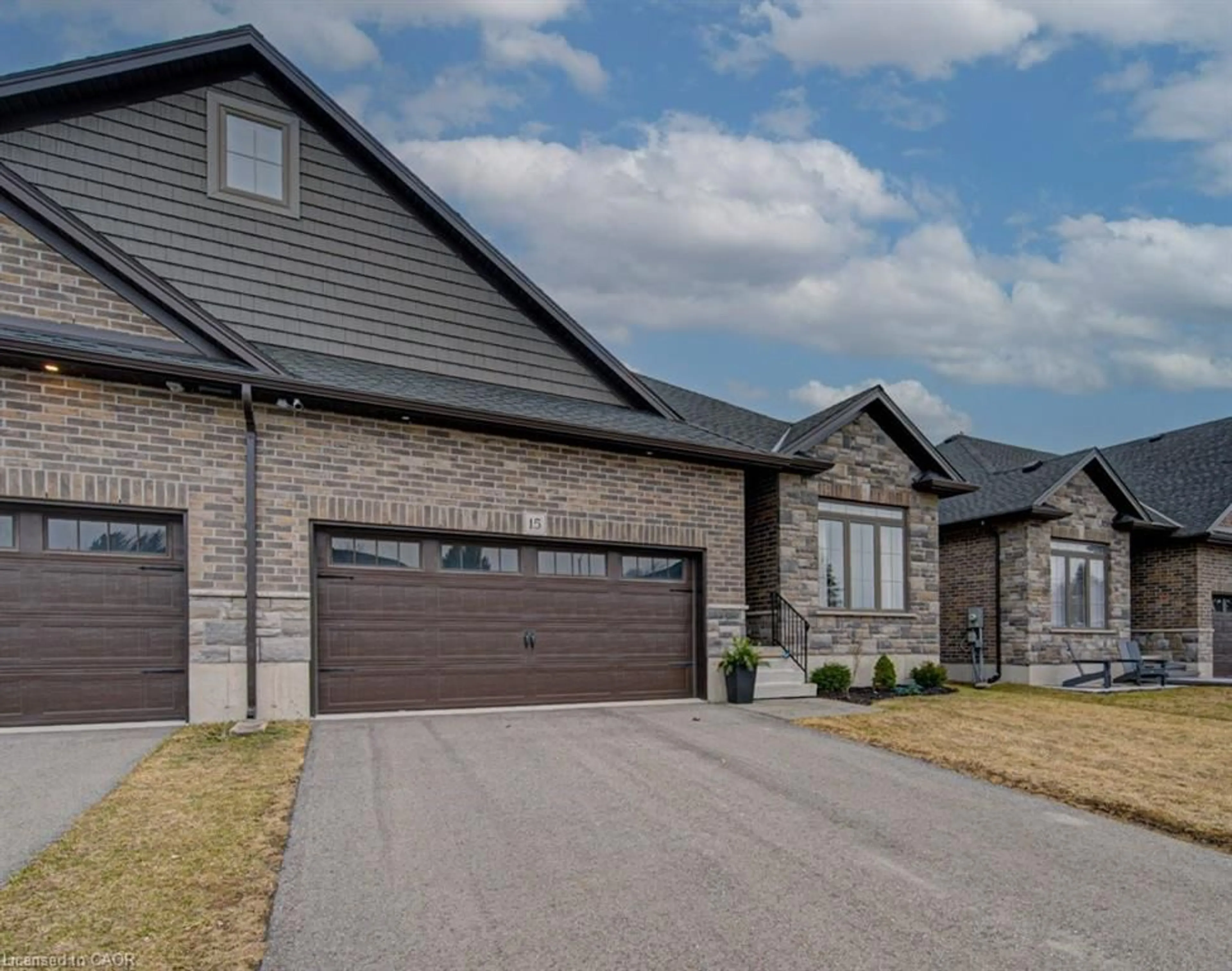 Home with brick exterior material, street for 15 Matheson Cres, Innerkip Ontario N0J 1M0